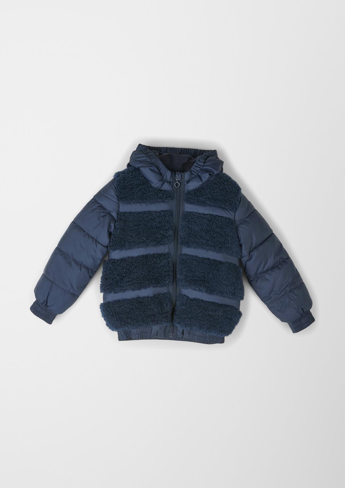 s.Oliver Quilted jacket with teddy plush
