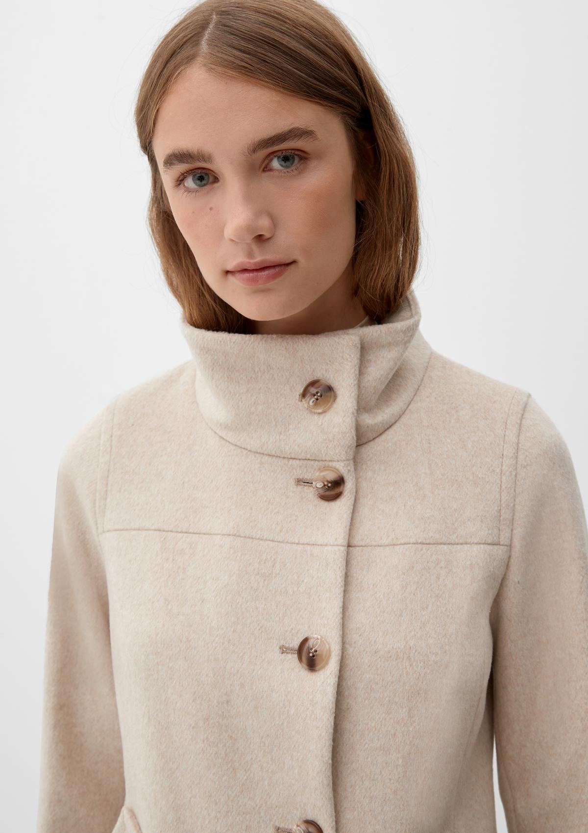 s.Oliver Wool coat with a high collar