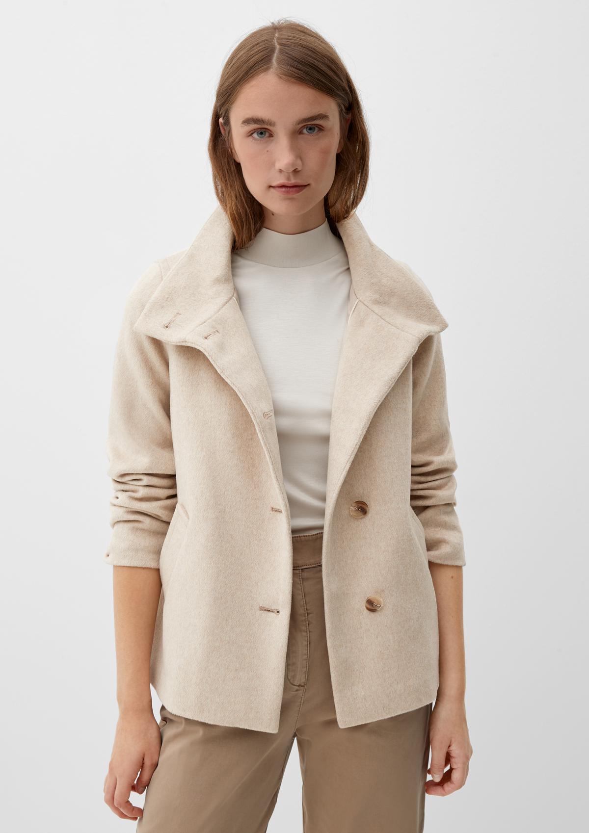 s.Oliver Wool coat with a high collar