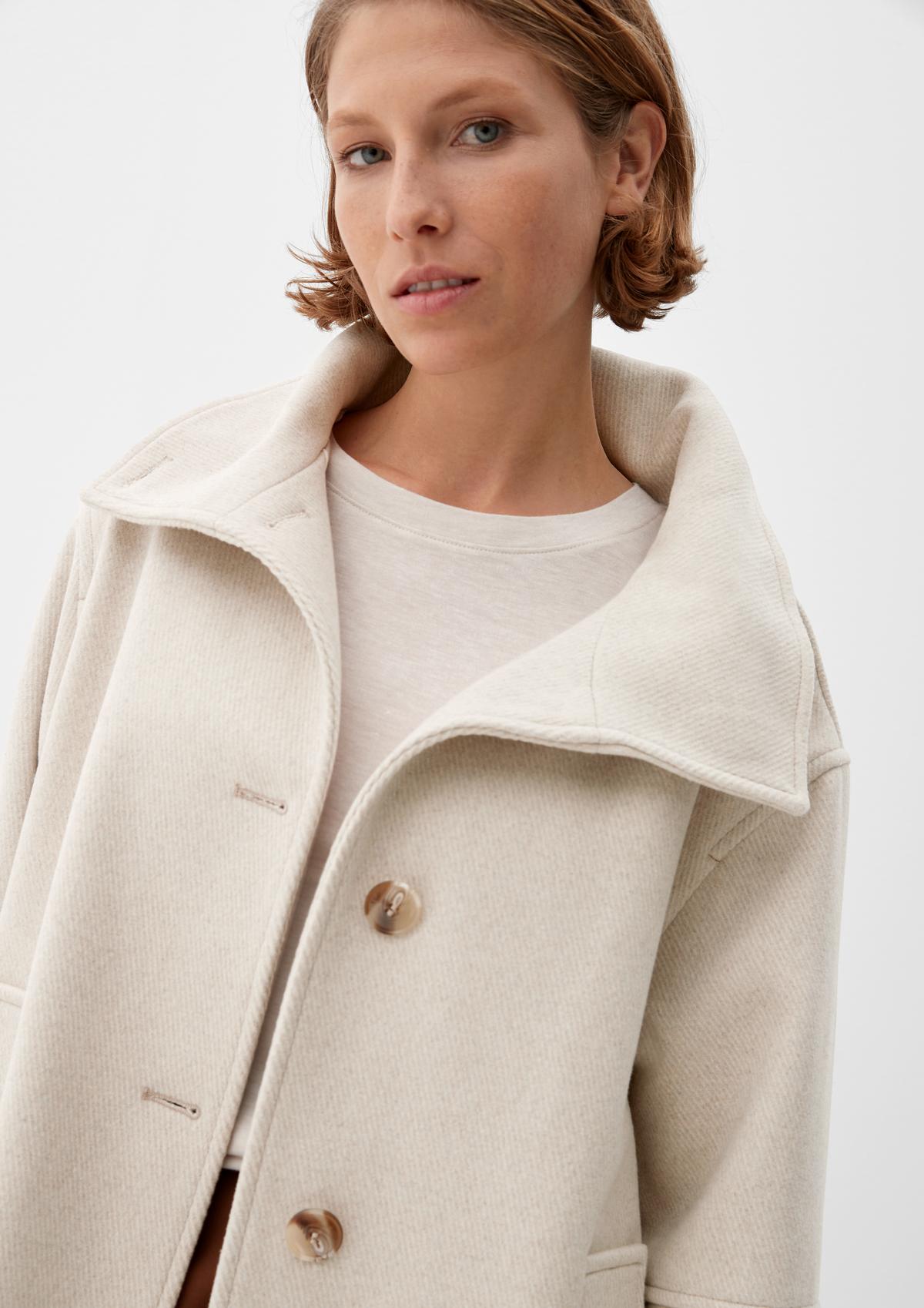 s.Oliver Wool blend coat with turn-down collar