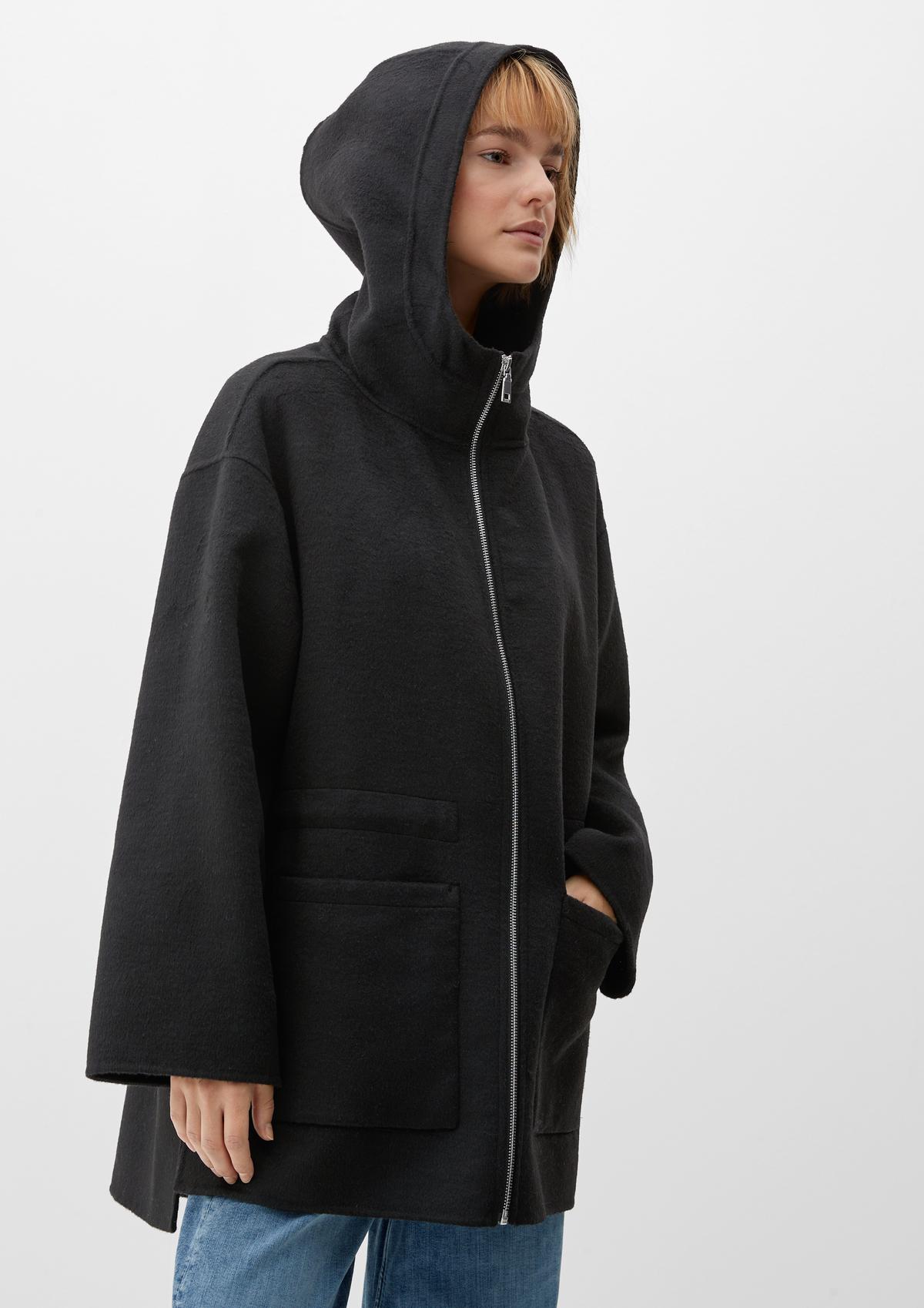 s.Oliver Wool blend coat with a hood 