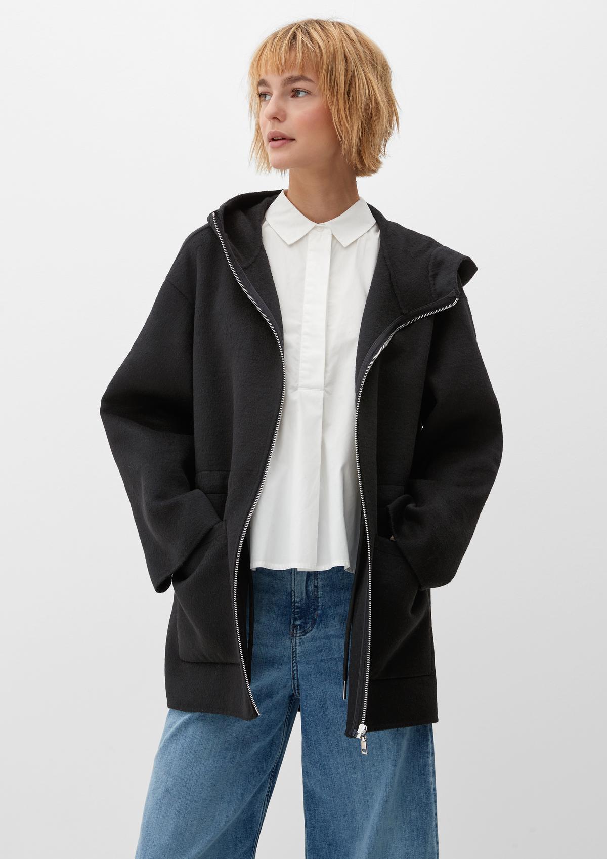 s.Oliver Wool blend coat with a hood 