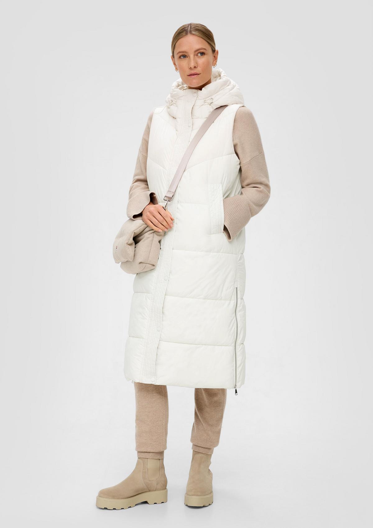 s.Oliver Quilted body warmer with a hood 