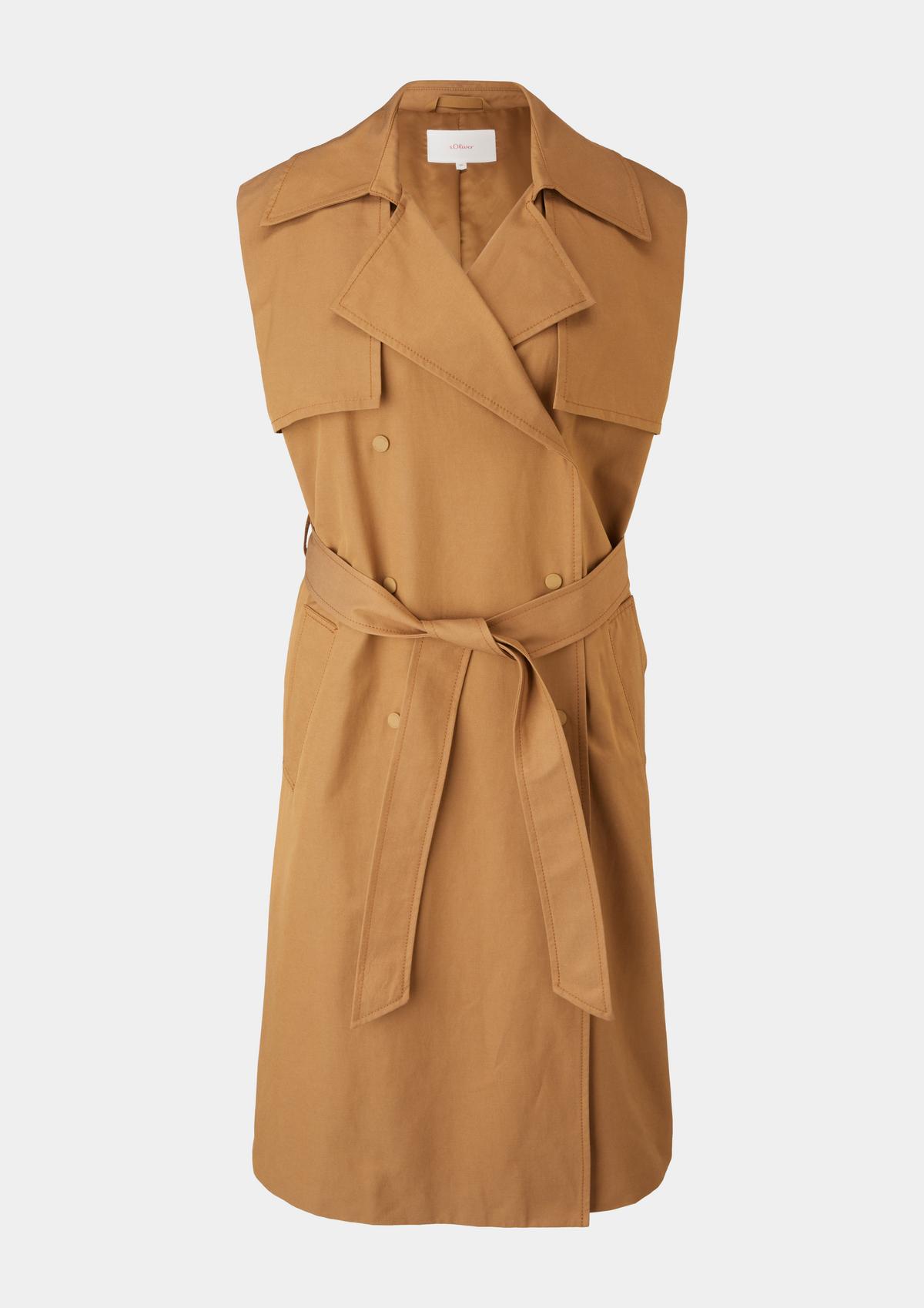 s.Oliver Trench waistcoat in twill