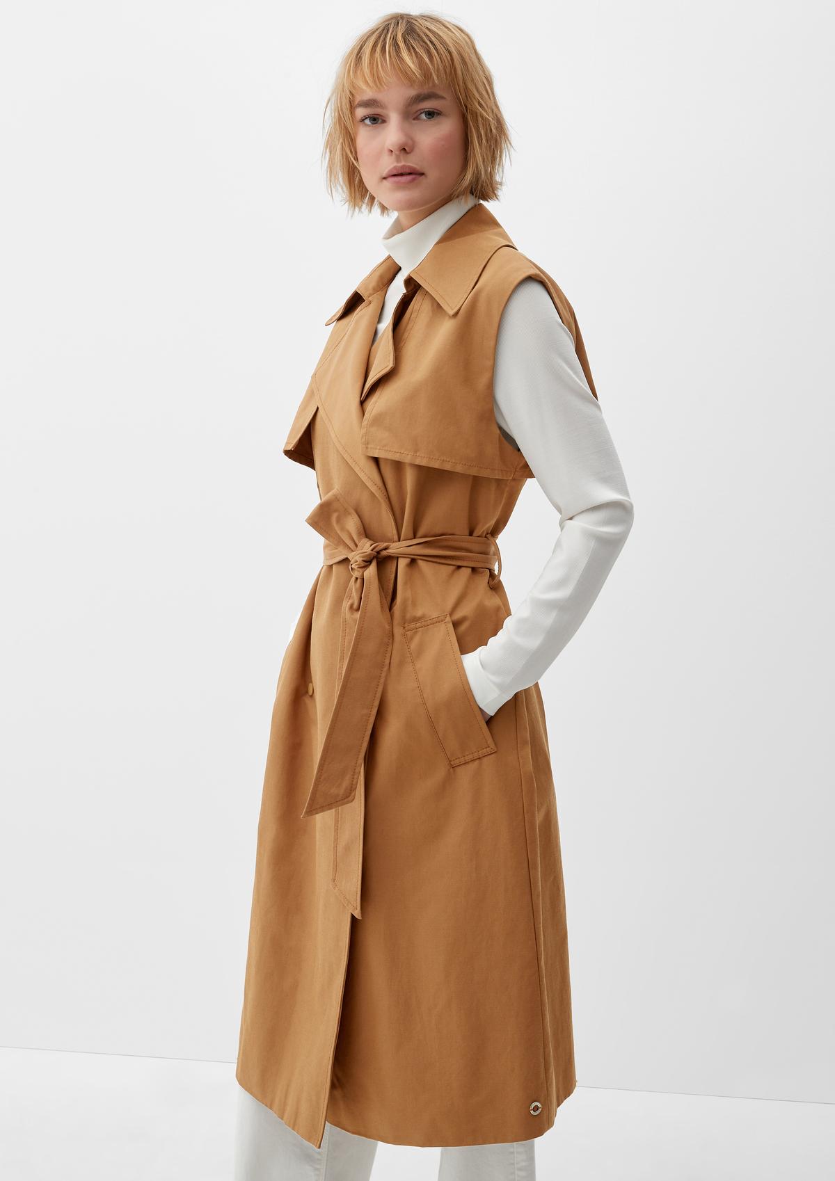 s.Oliver Trench waistcoat in twill
