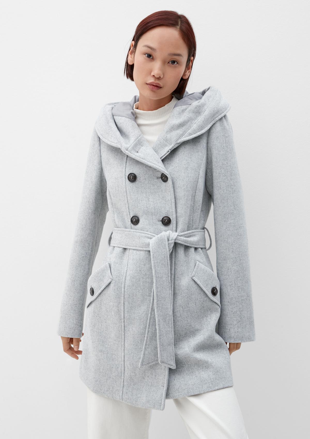 s.Oliver Wool blend coat with a hood