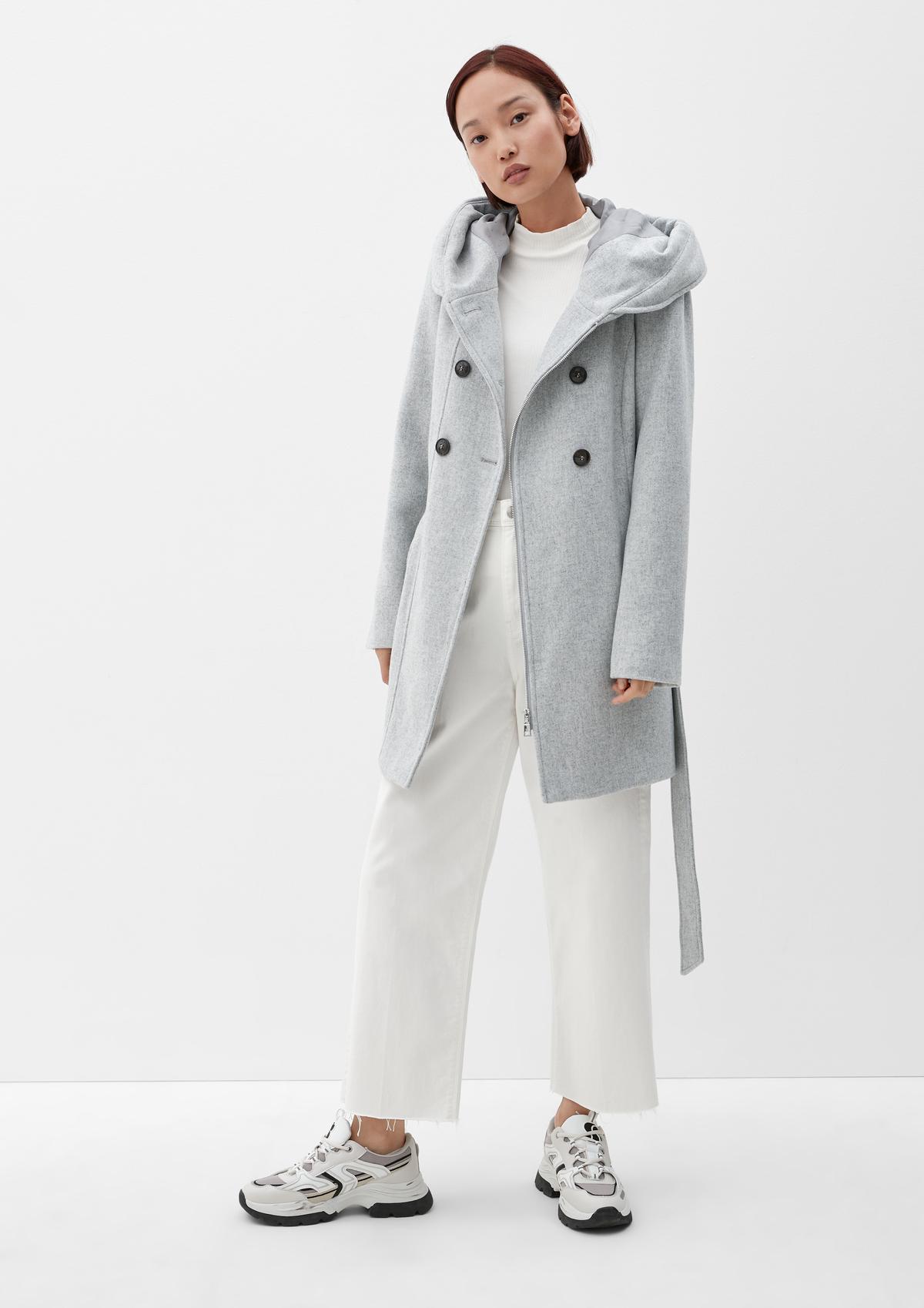 s.Oliver Wool blend coat with a hood
