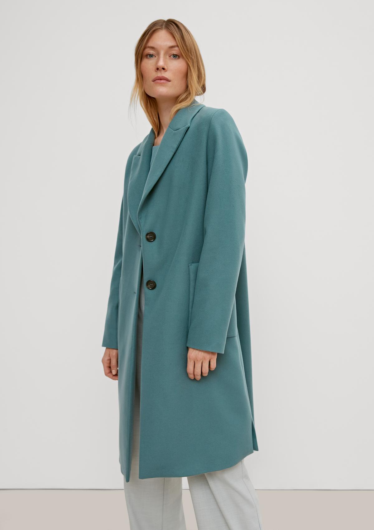 Wool-look blazer coat