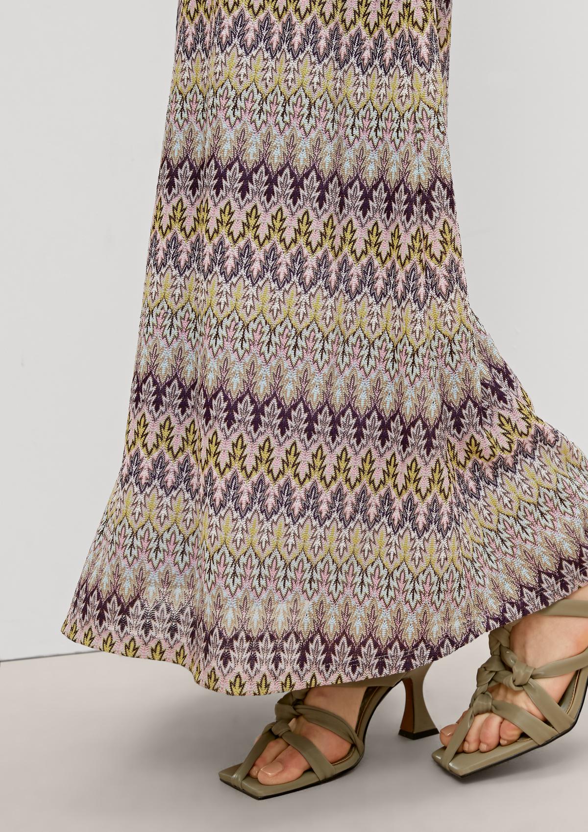 comma Maxi dress with an artisanal pattern