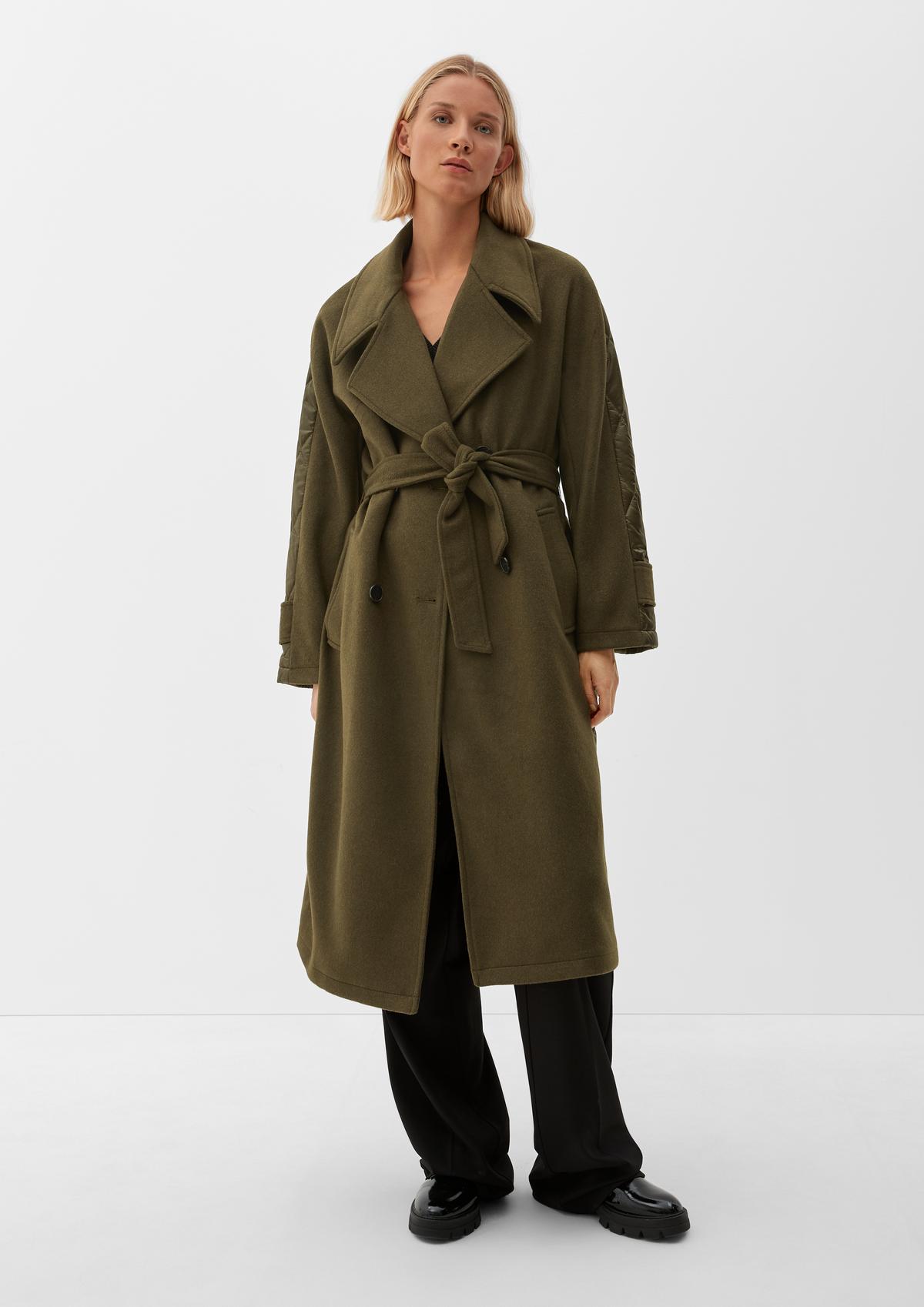 s.Oliver Trench coat in a mix of materials