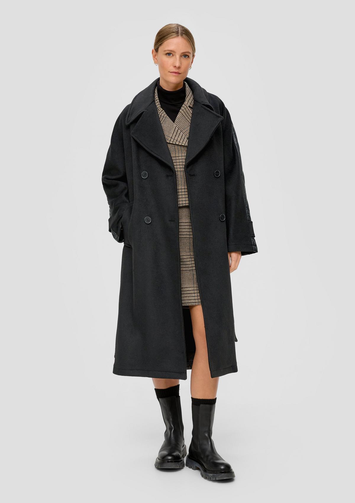 s.Oliver Trench coat in a mix of materials