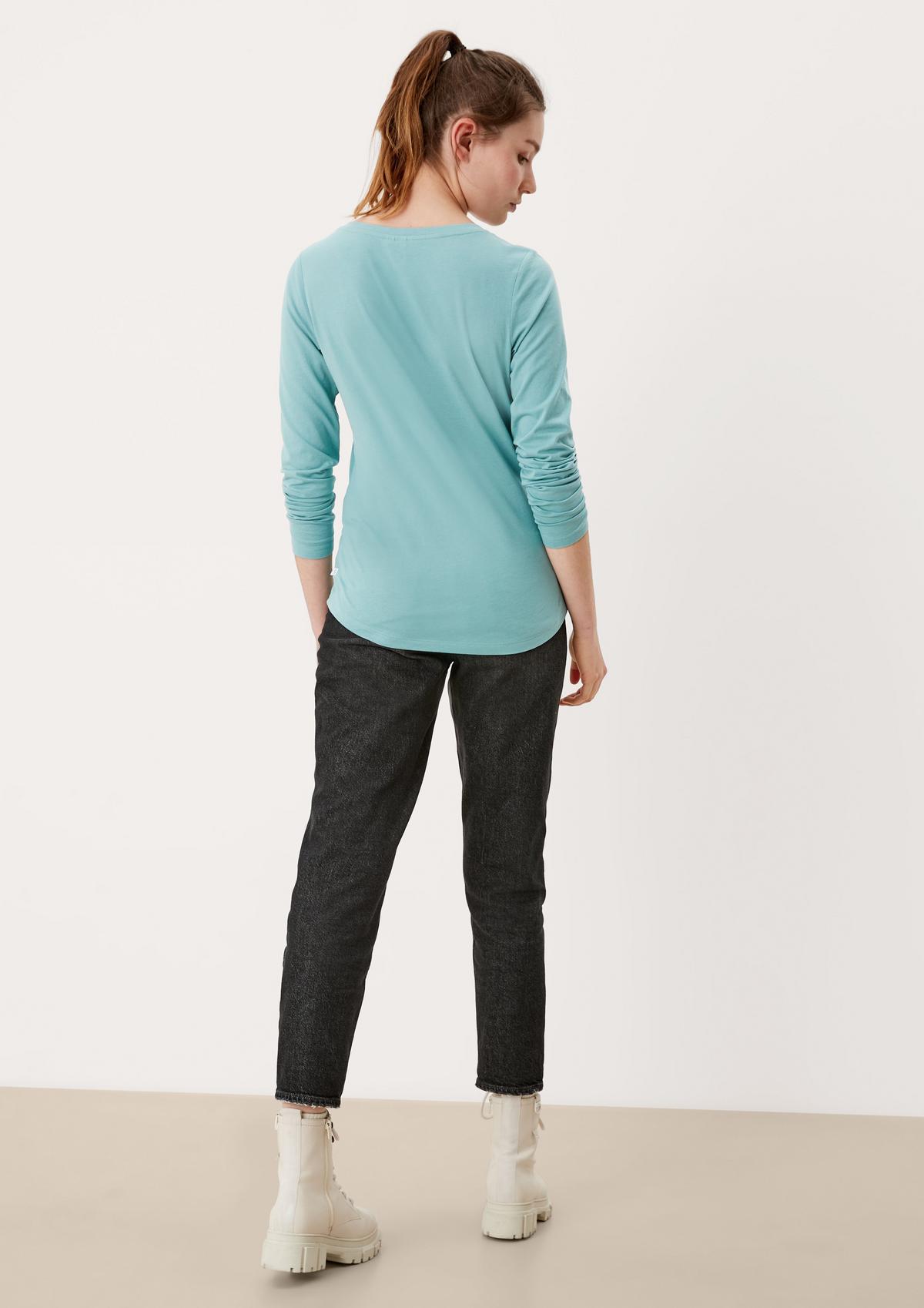 s.Oliver Jersey top with a notch neckline