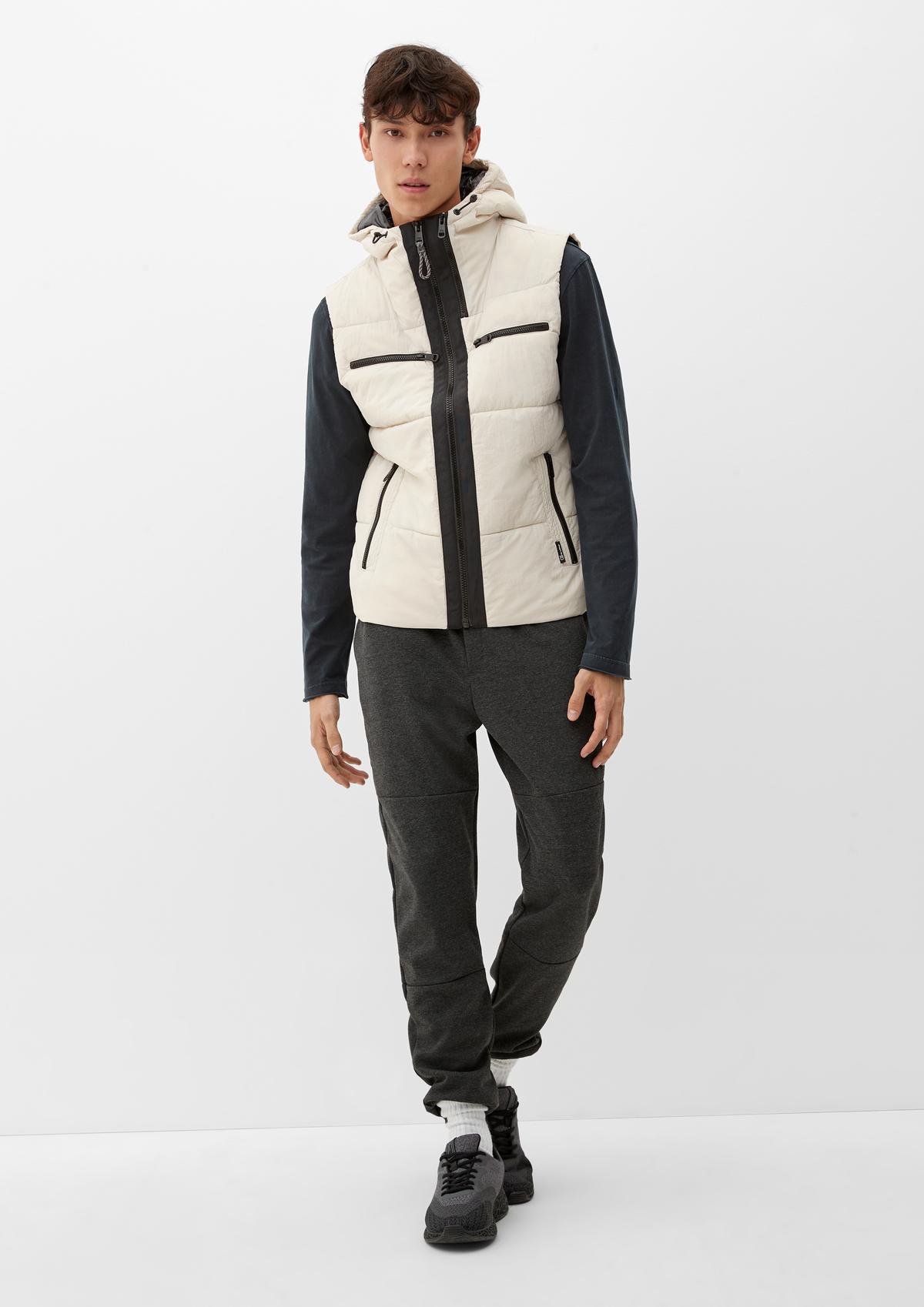 s.Oliver Body warmer with a quilted pattern