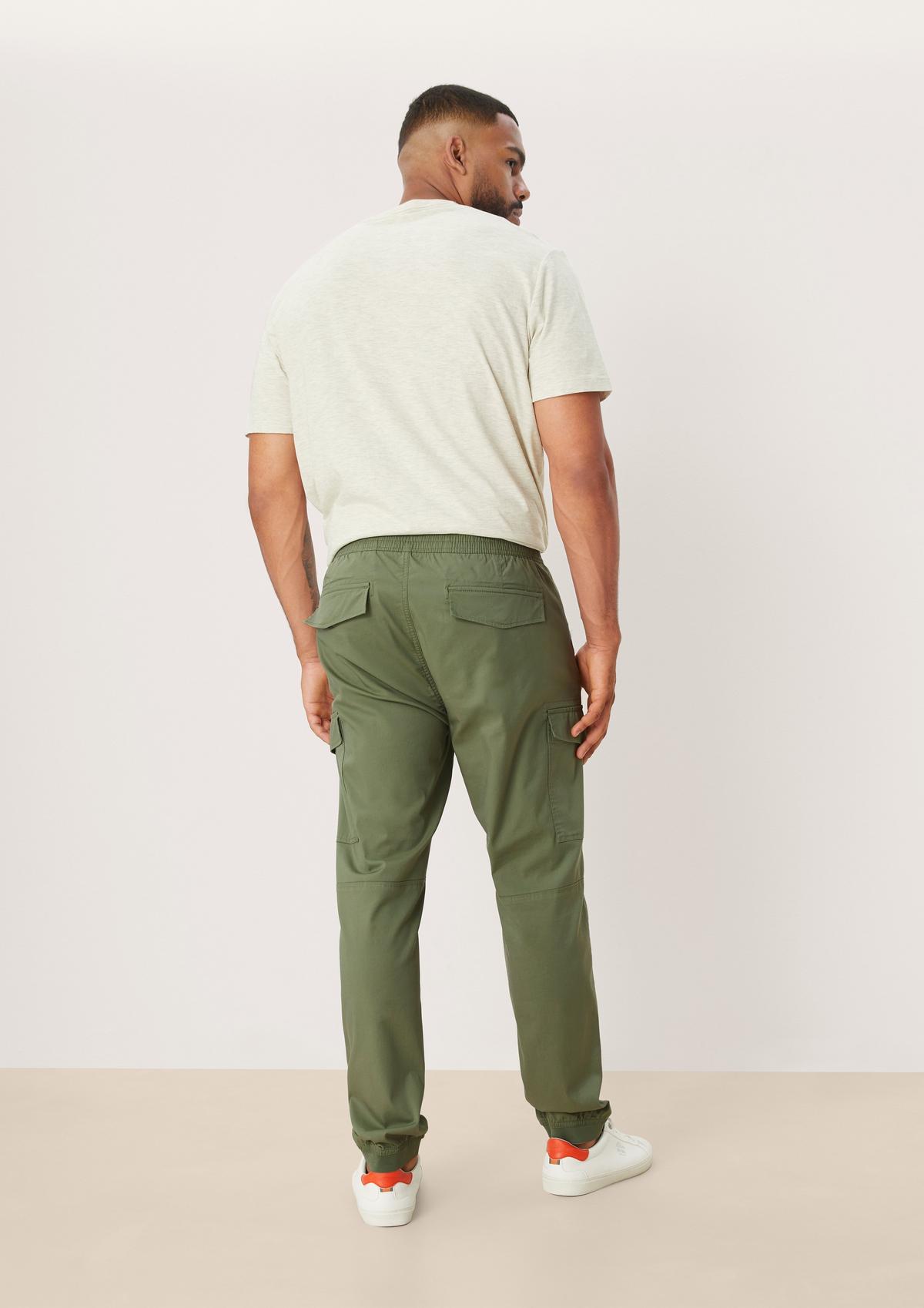 s.Oliver Relaxed: Cargo trousers with an elasticated waistband