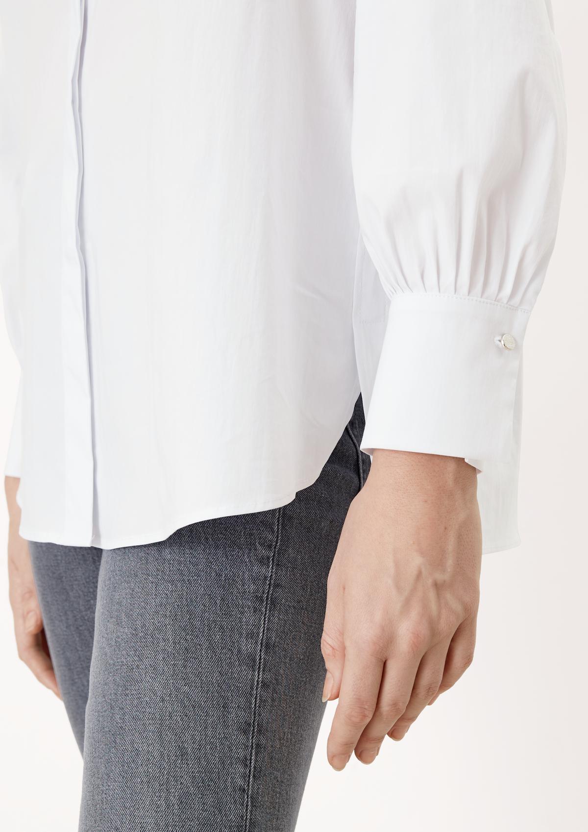 s.Oliver Lange blouse van popeline