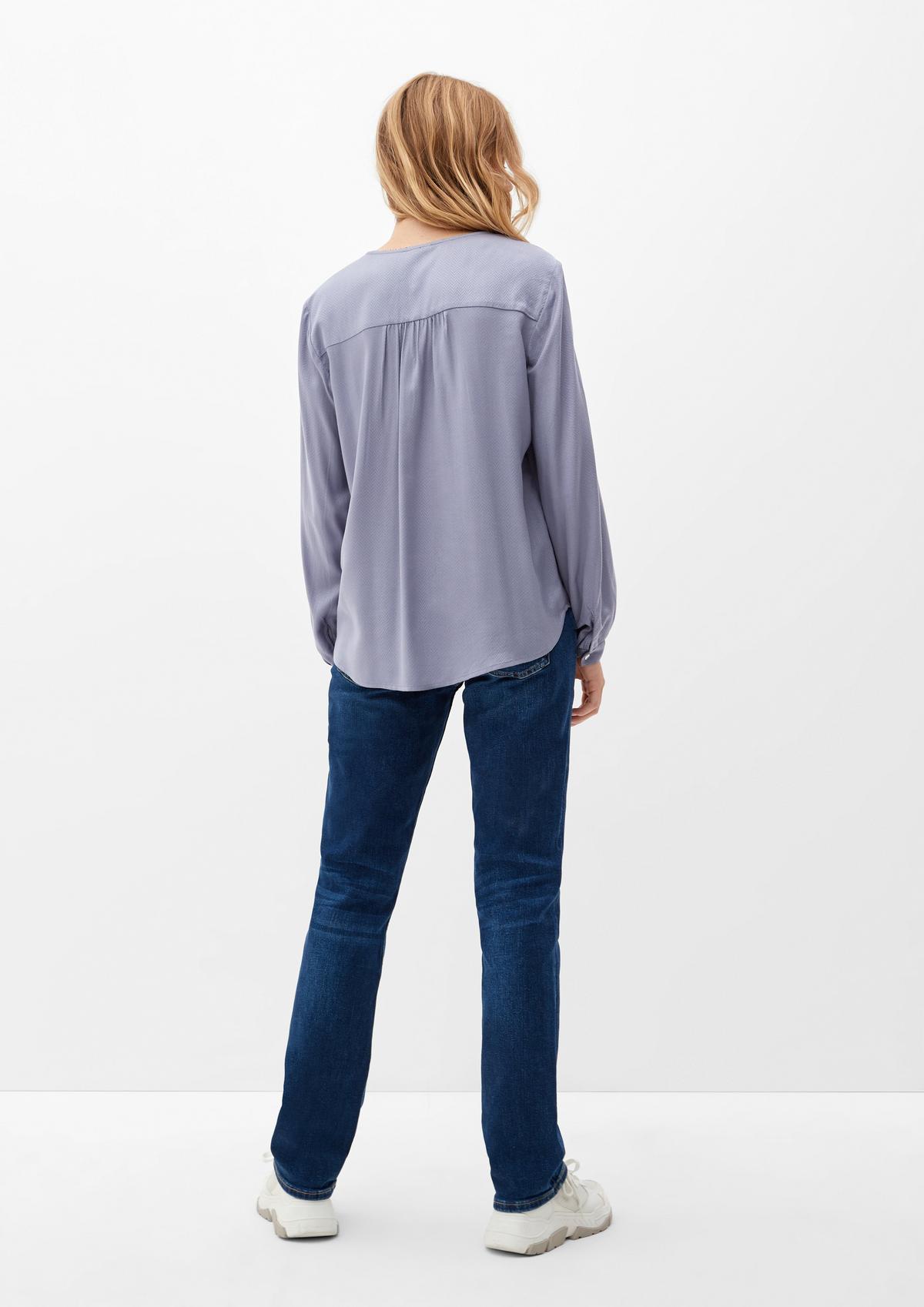s.Oliver Blouse with a herringbone pattern