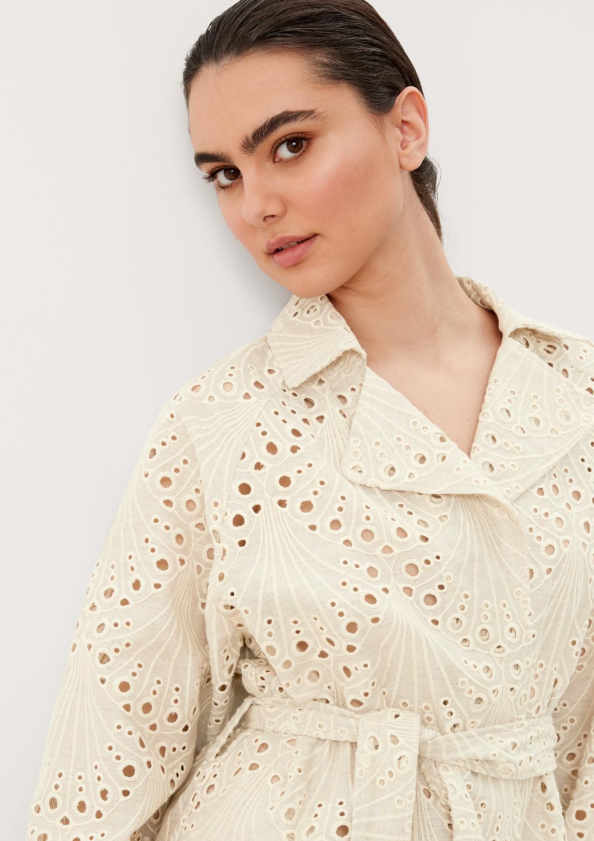 s.Oliver Jacket made of undyed lace