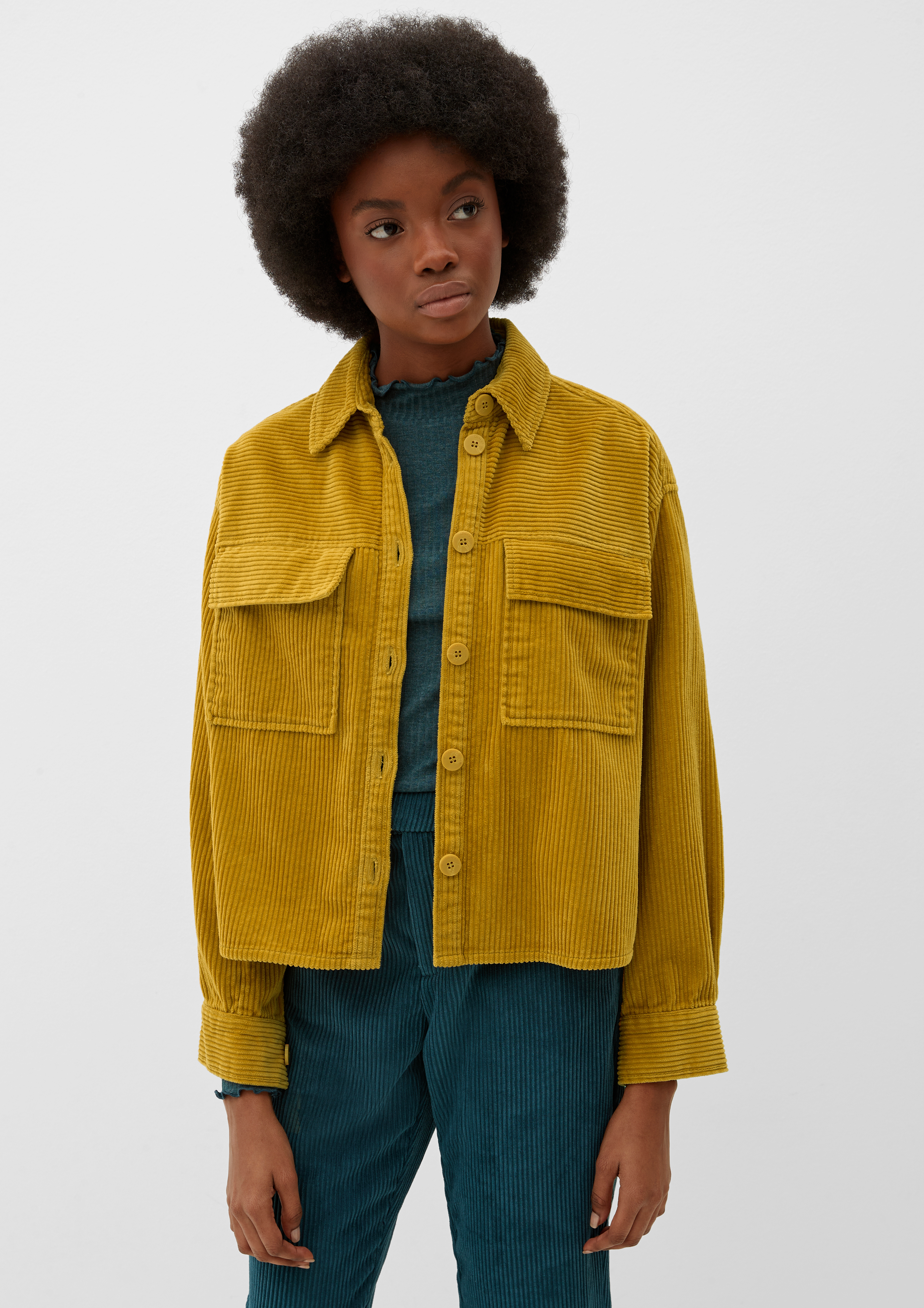 Yellow clearance cord jacket