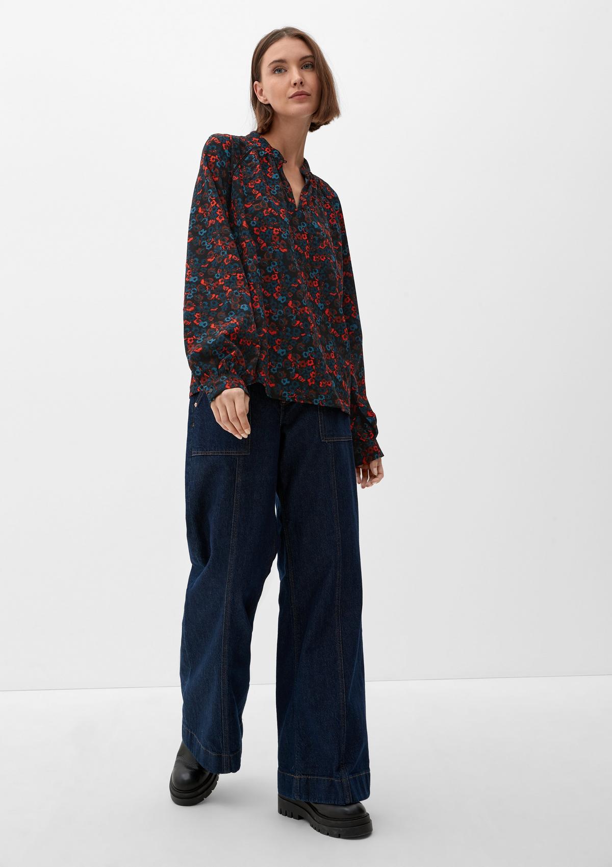 s.Oliver Lightweight blouse with an all-over print