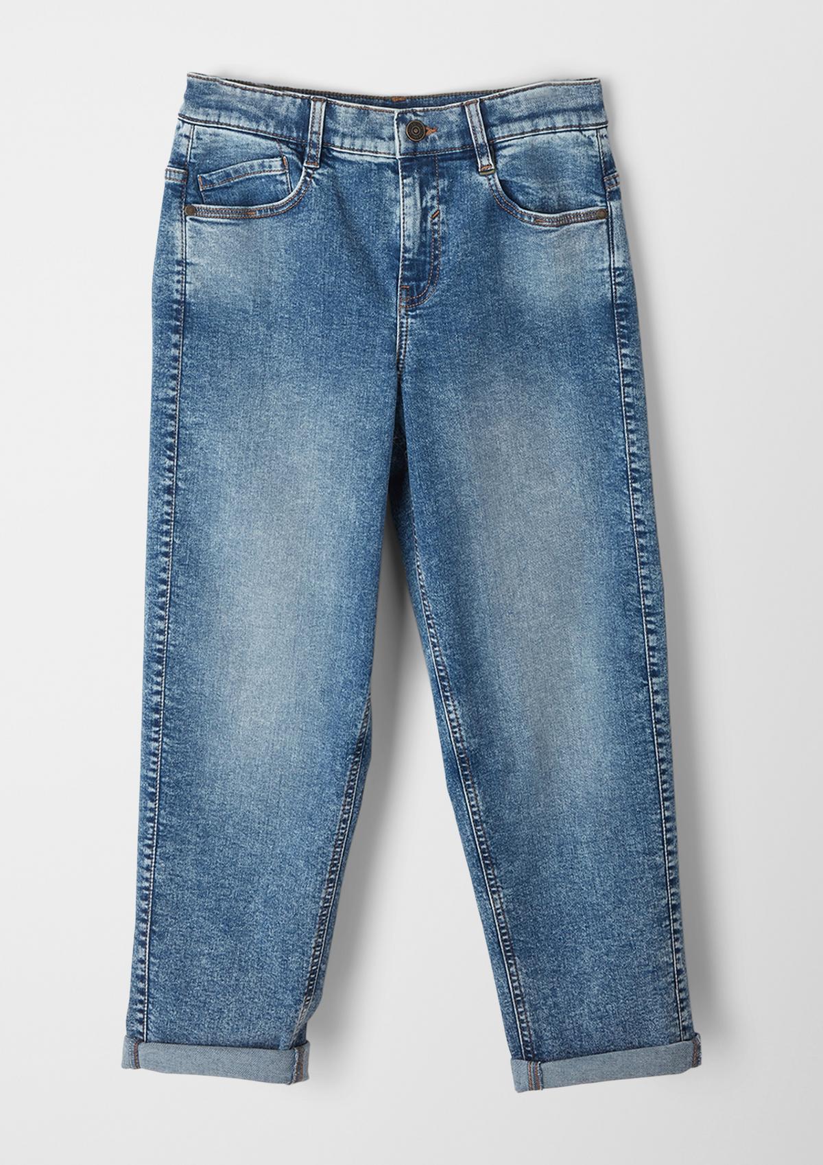 s.Oliver Dad fit: jeans met used look
