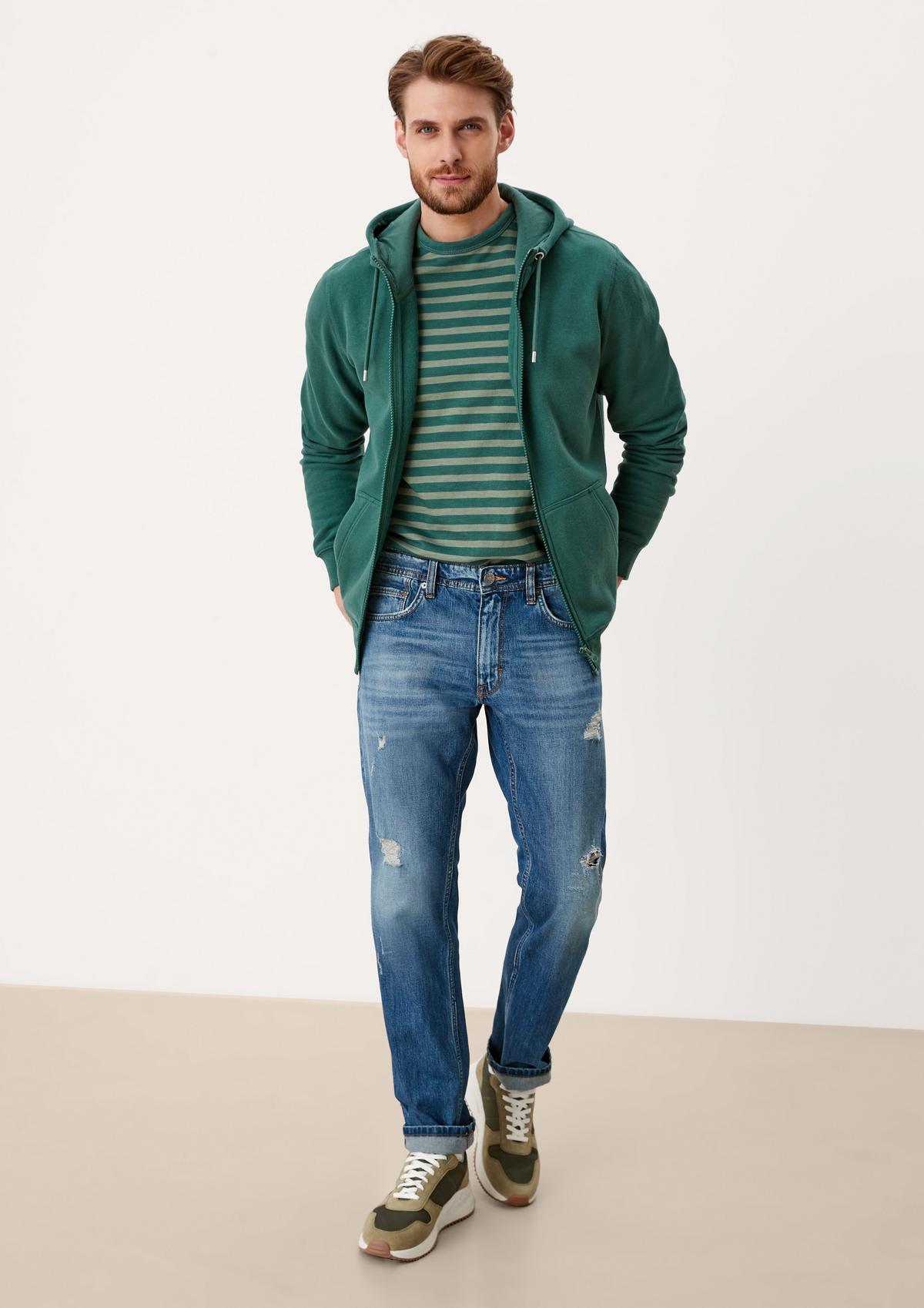 s.Oliver Regular: jeans met garment wash