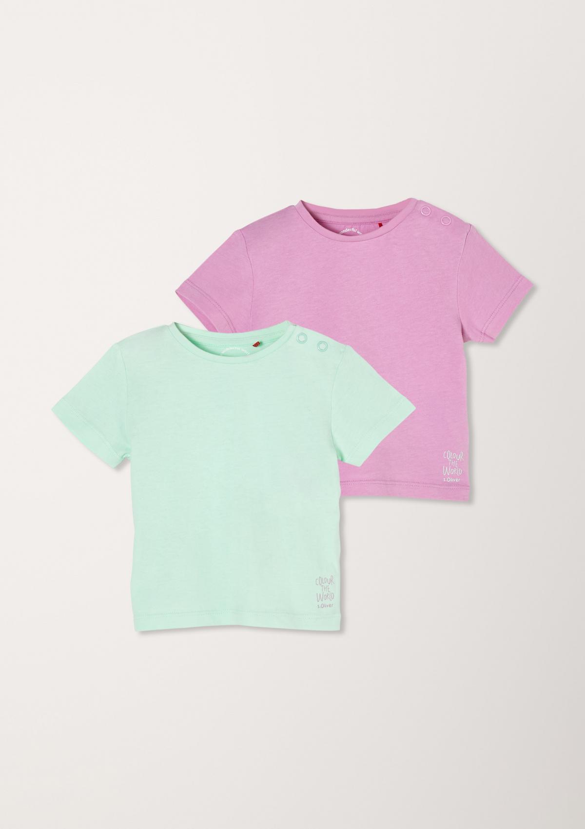 s.Oliver Cotton T-shirt in a double pack