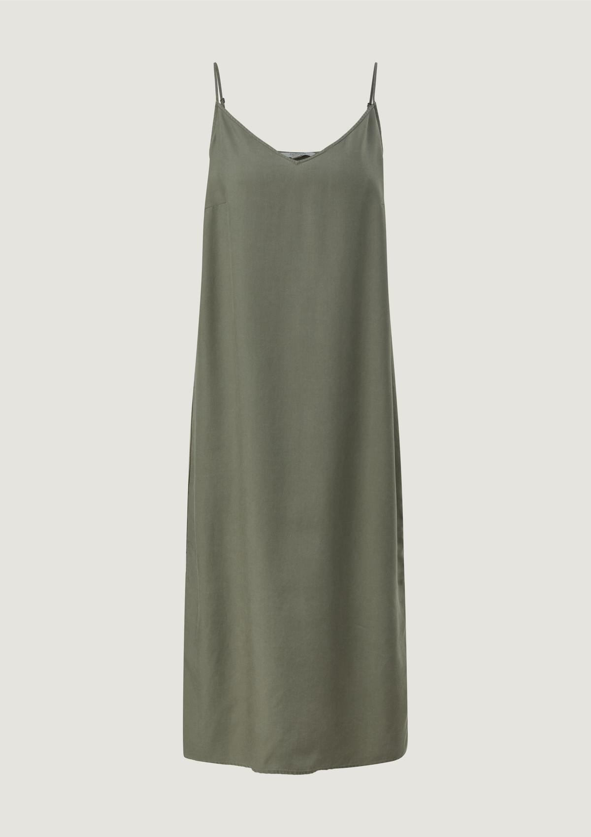 comma Midi-Kleid mit Galonstreifen