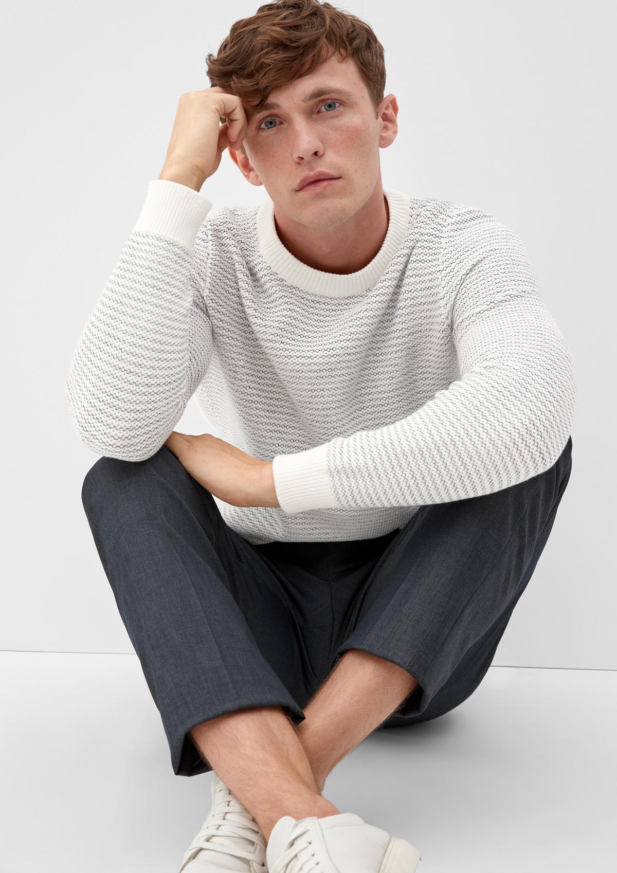 s.Oliver Jumper with a knit pattern