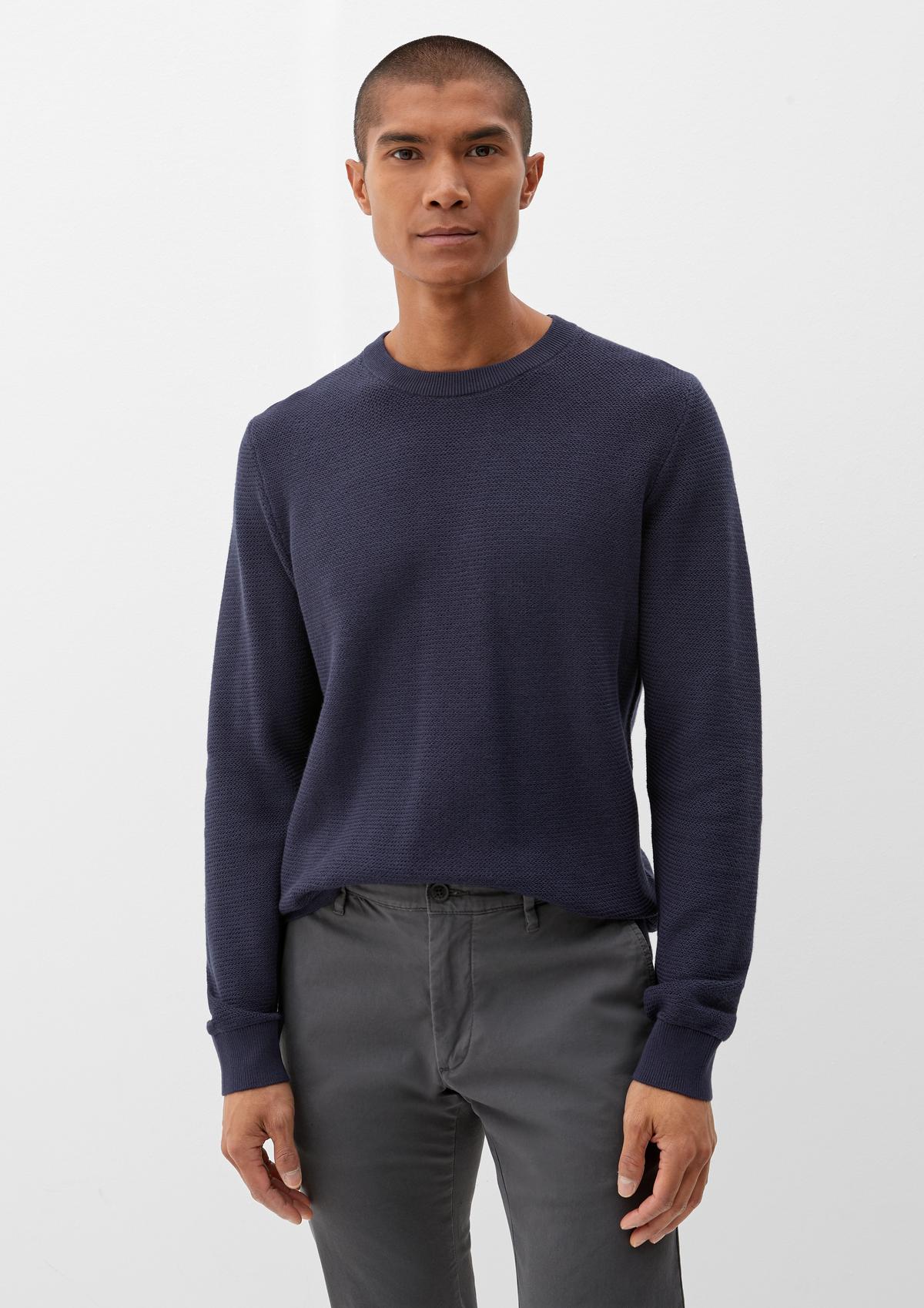 Pullover aus Strukturstrick - ecru | Strickpullover