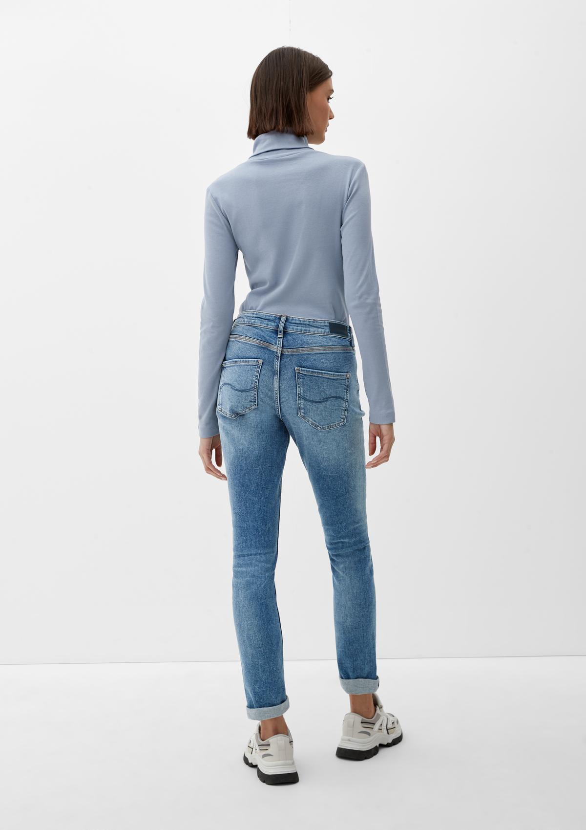 s.Oliver Slim: modré klasické džínsy