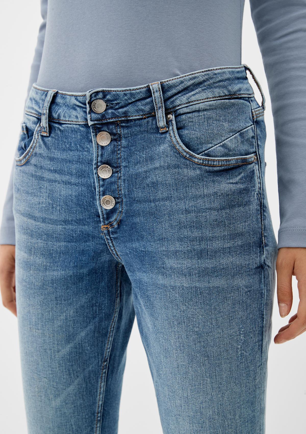 Catie jeans / slim fit / mid rise / slim leg - ocean blue