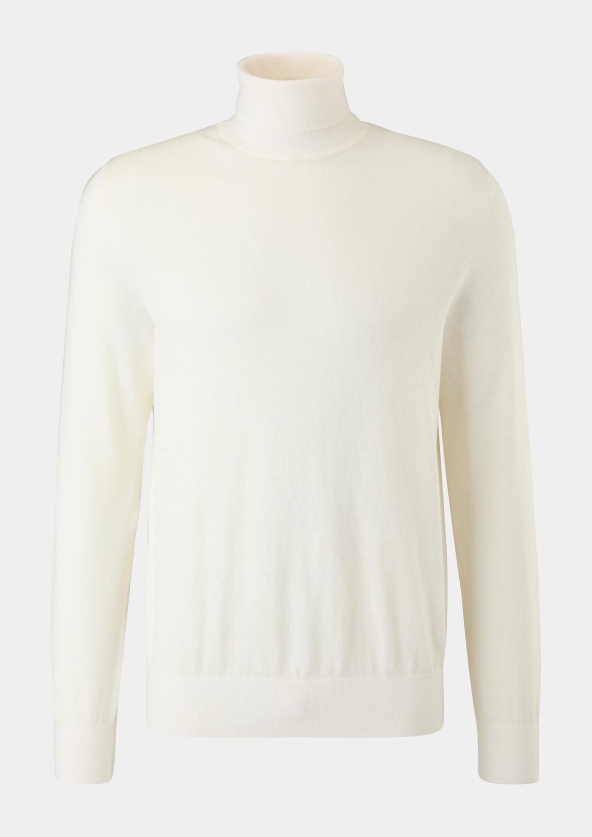 s.Oliver Polo neck jumper with merino wool