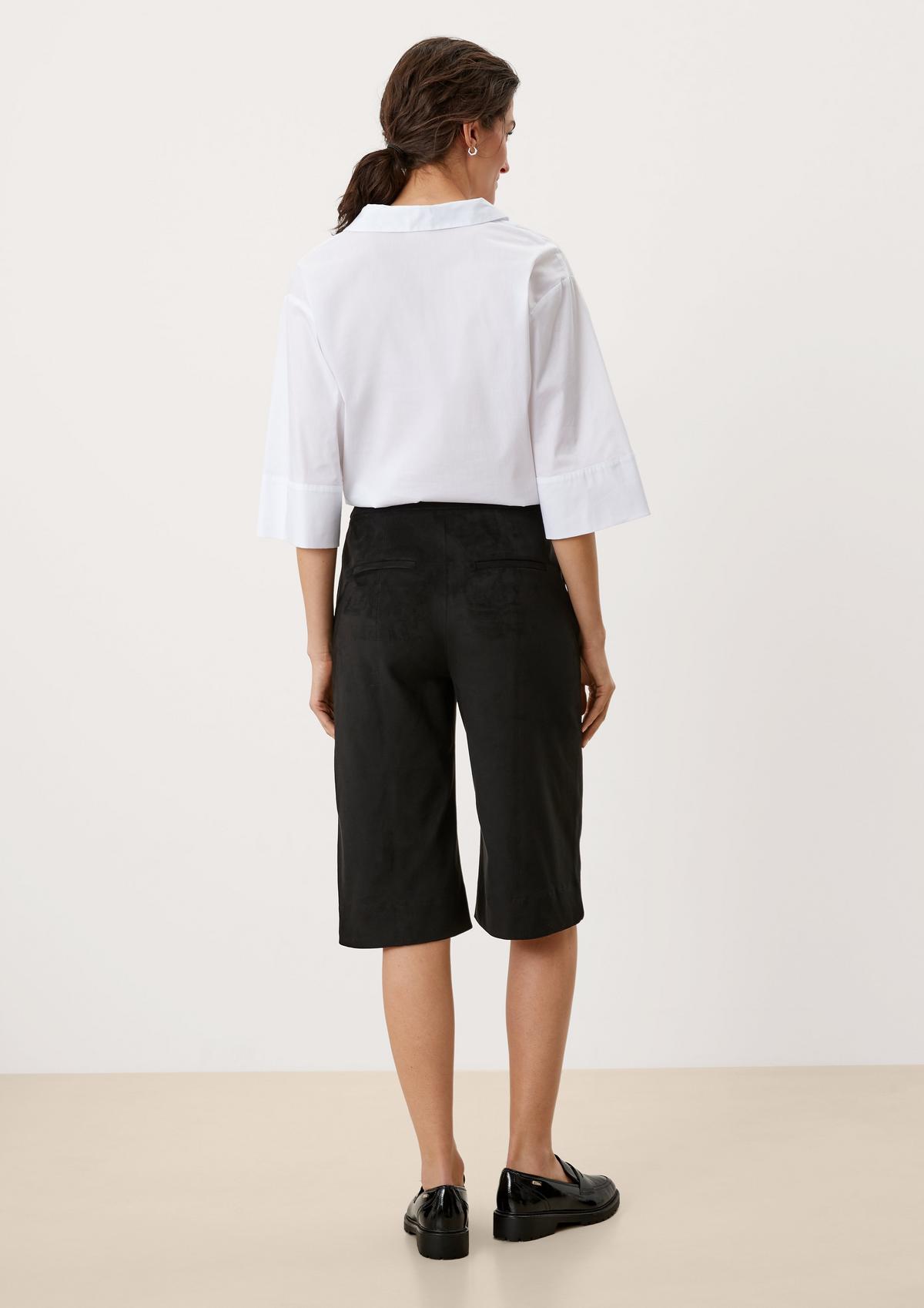 s.Oliver Soft faux suede culottes
