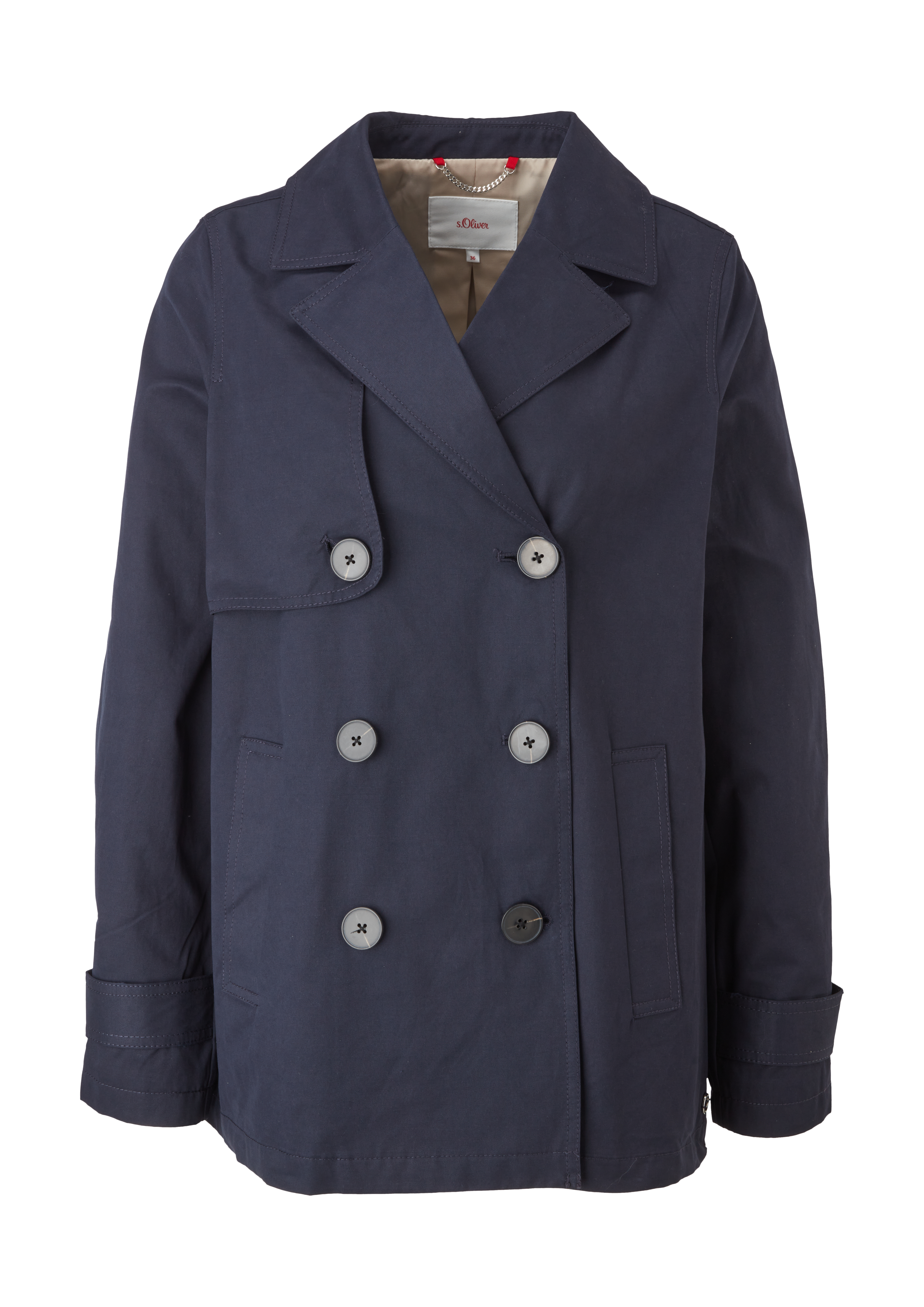 s.Oliver - Jacke mit Taftfutter, Damen, blau