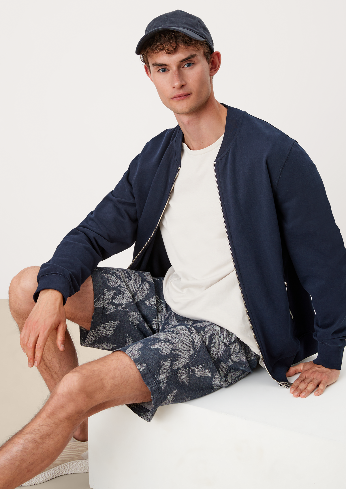 Relaxed fit: Bermudas - ocean blue | s.Oliver