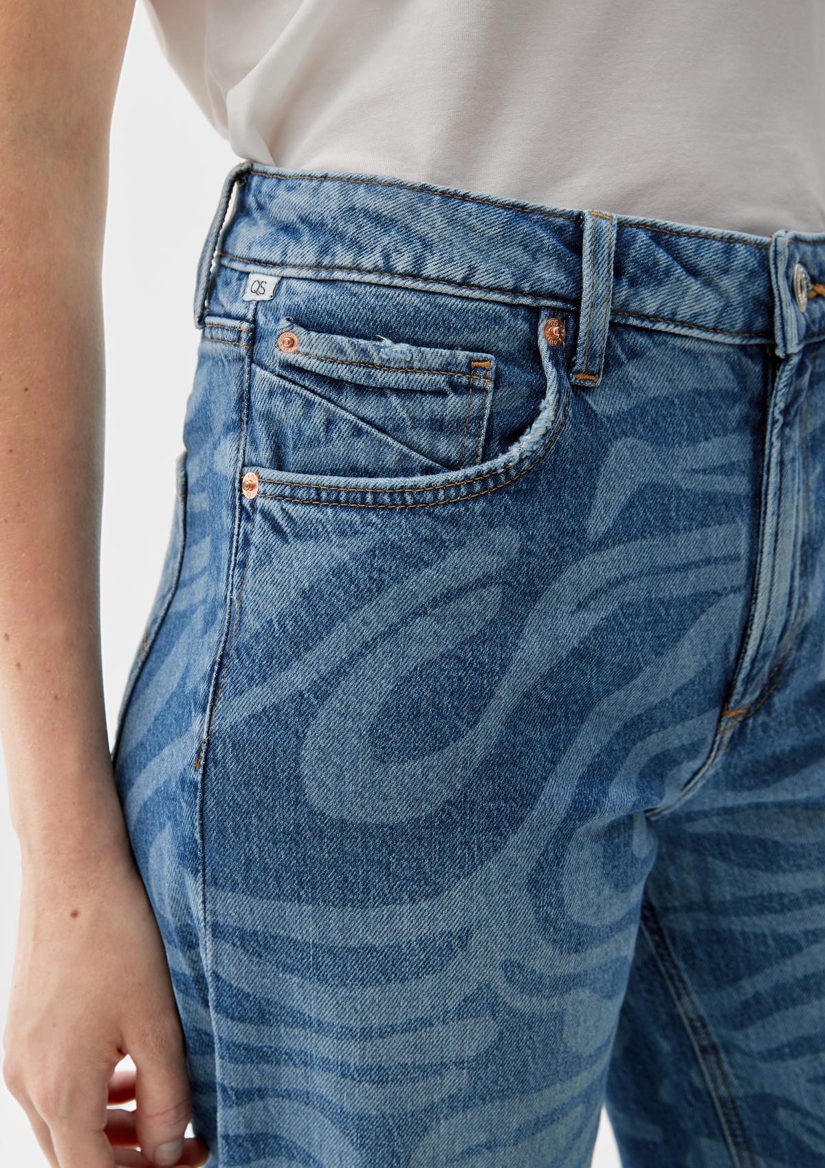 s.Oliver Wijde pijpen: jeans met garment wash