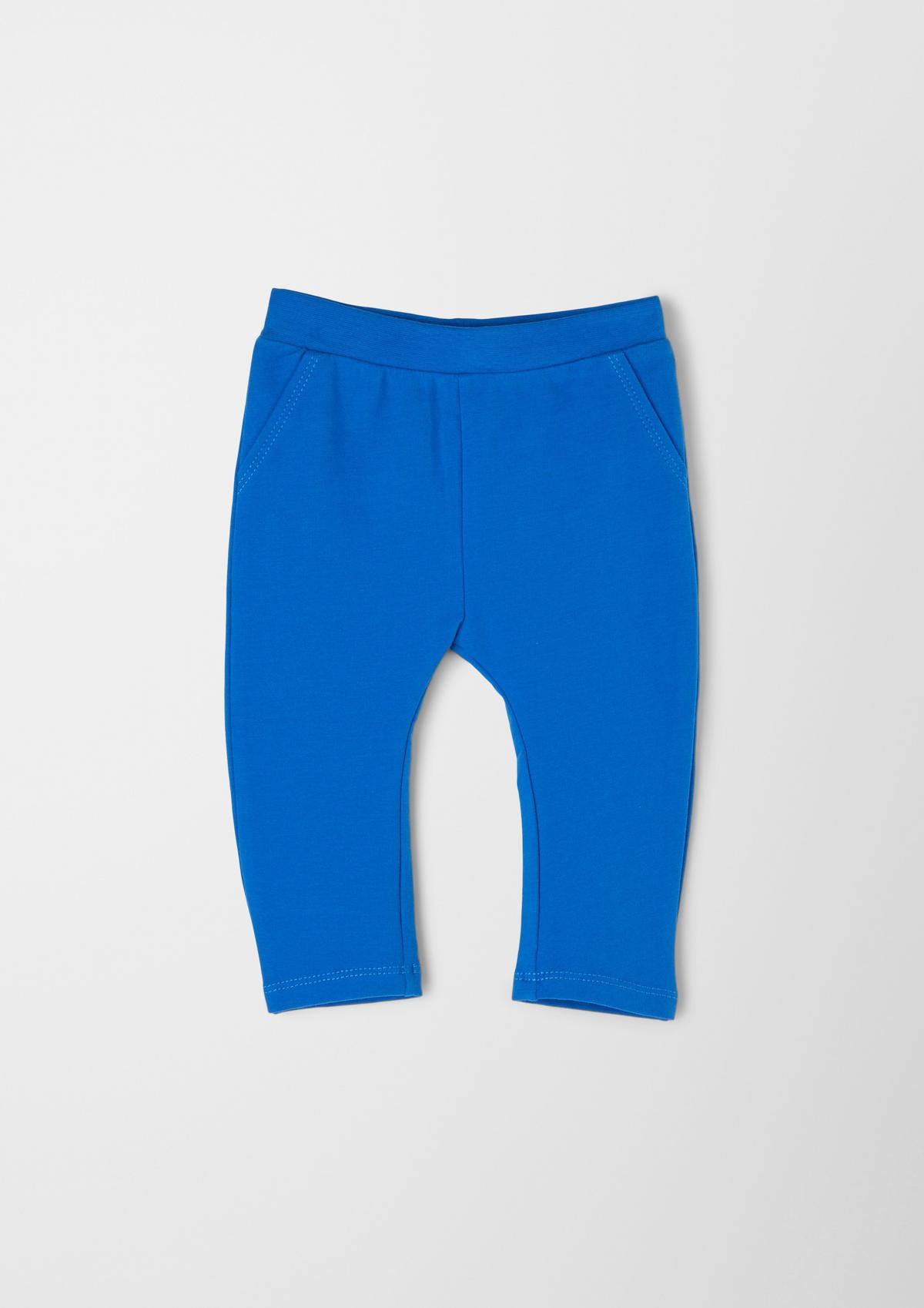Leggings in sweatshirt fabric s - an elasticated royal waistband | with blue