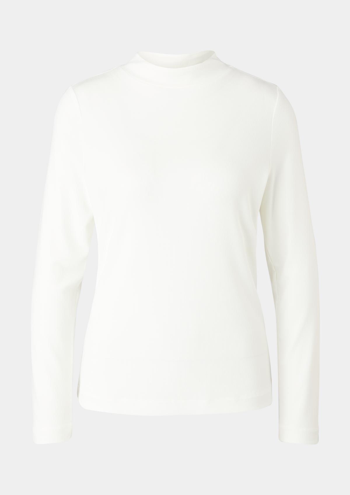 s.Oliver Ribbed long sleeve viscose top