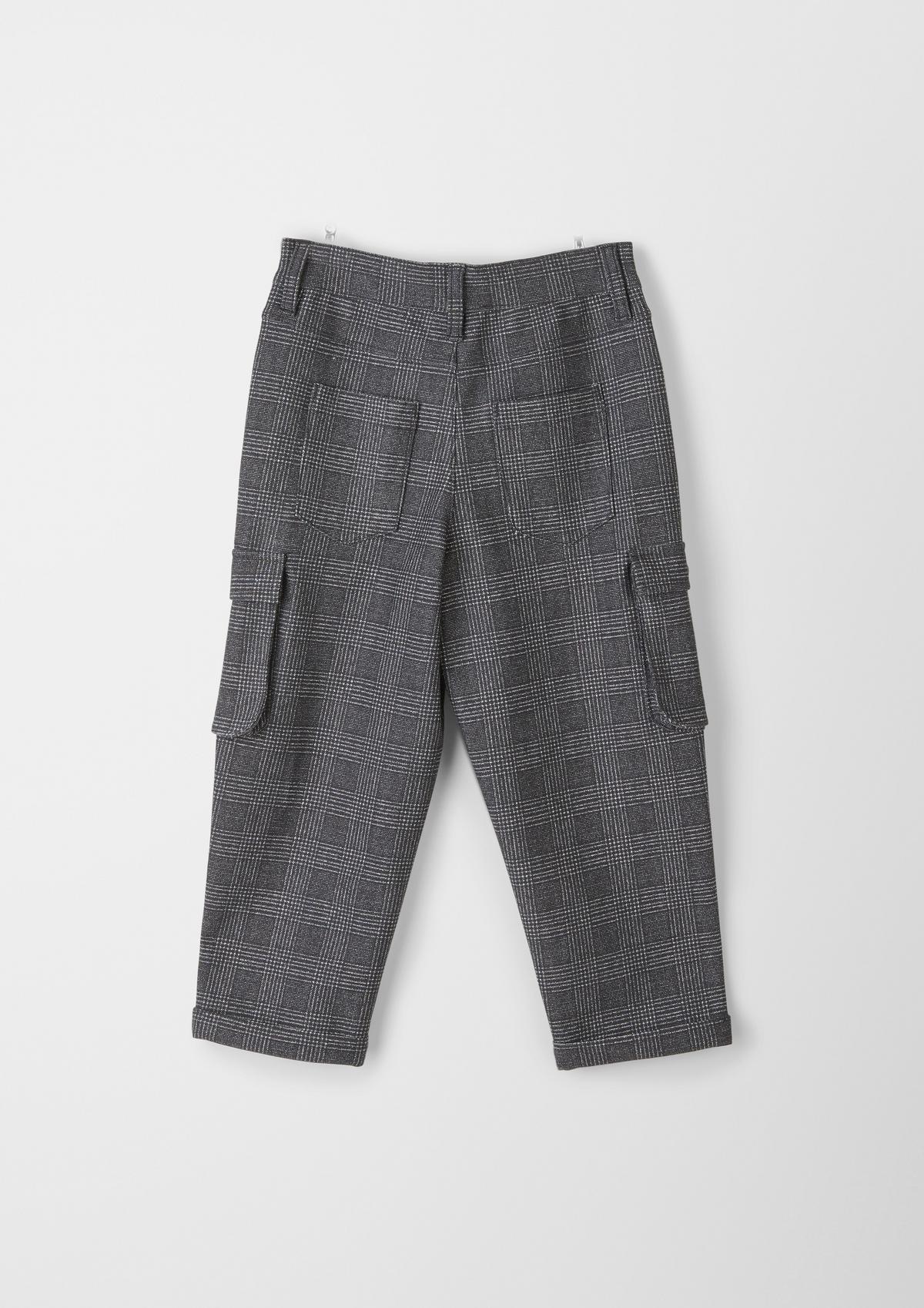 s.Oliver Relaxed fit: trousers with a Prince of Wales check pattern