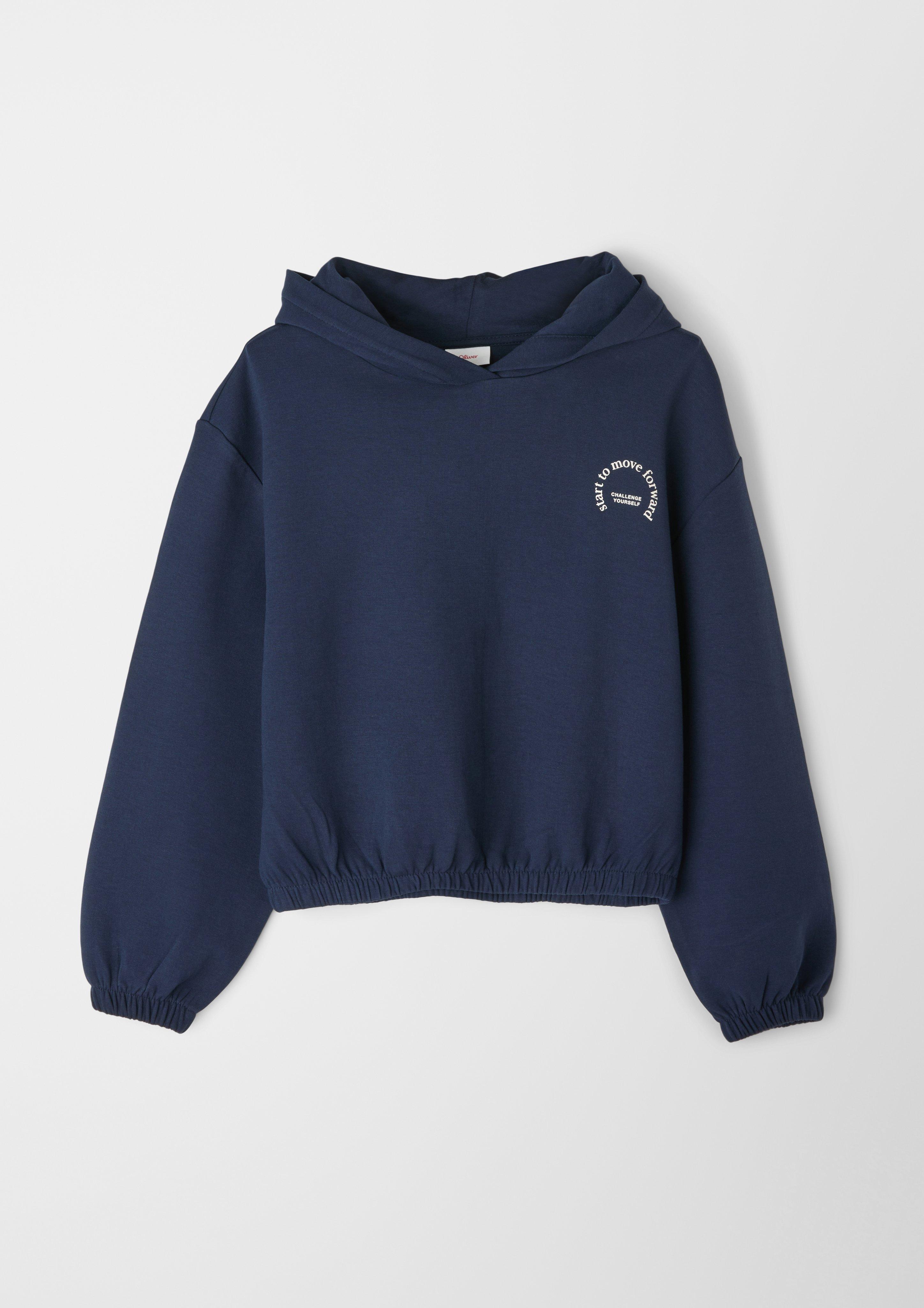 Scuba cotton-blend jersey hoodie