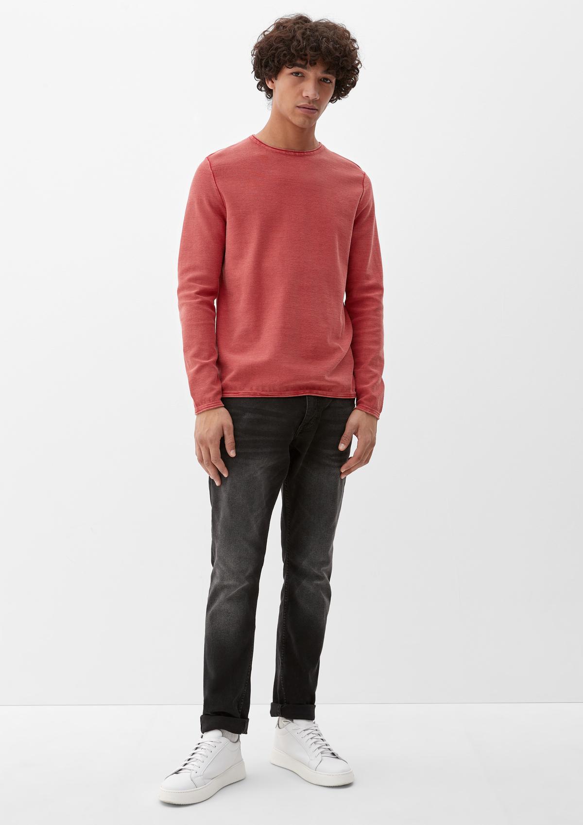 s.Oliver Fine knit jumper with rolled hems