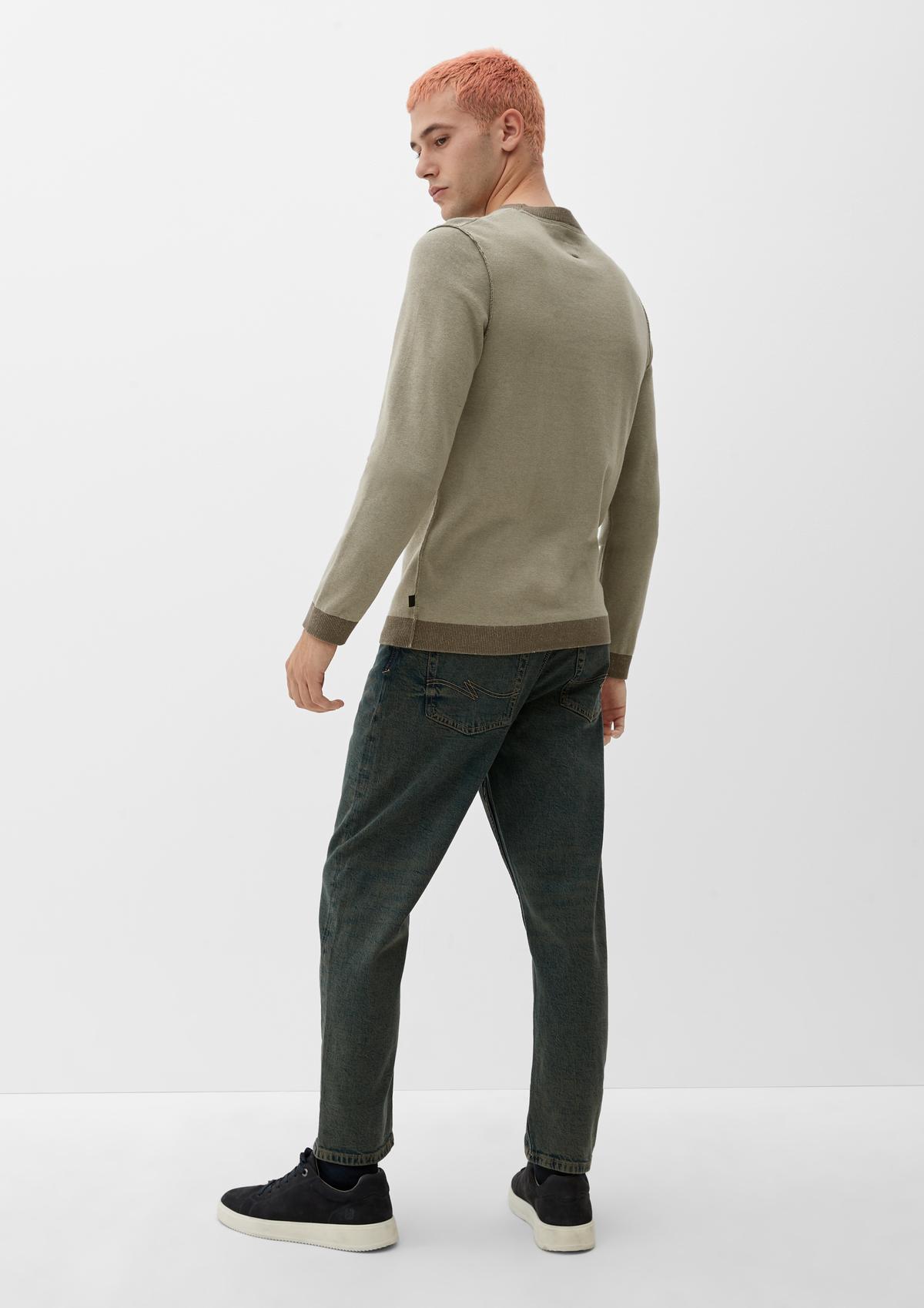 s.Oliver Fine knit jumper with an inside-out look