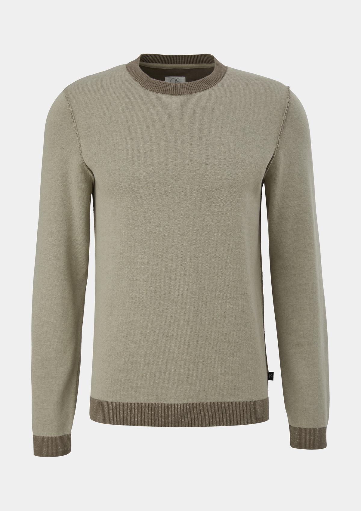 s.Oliver Fine knit jumper with an inside-out look