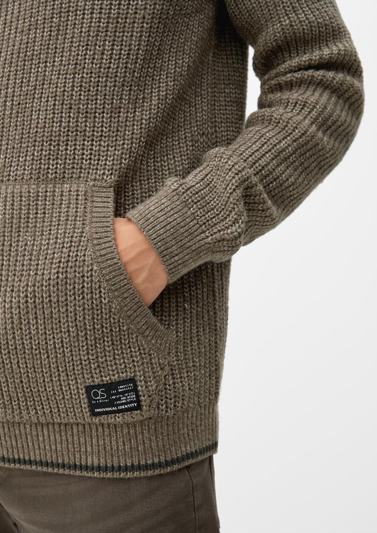 s.Oliver Pleteni pulover s klokan džepom