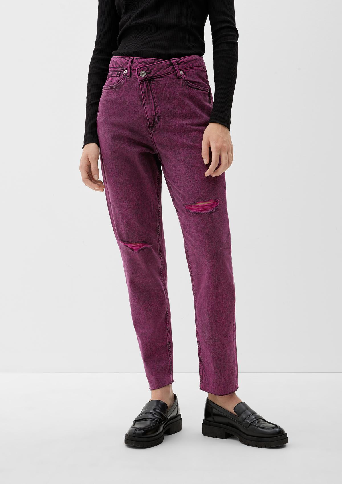 s.Oliver Regular fit: jeans with an asymmetric waistband