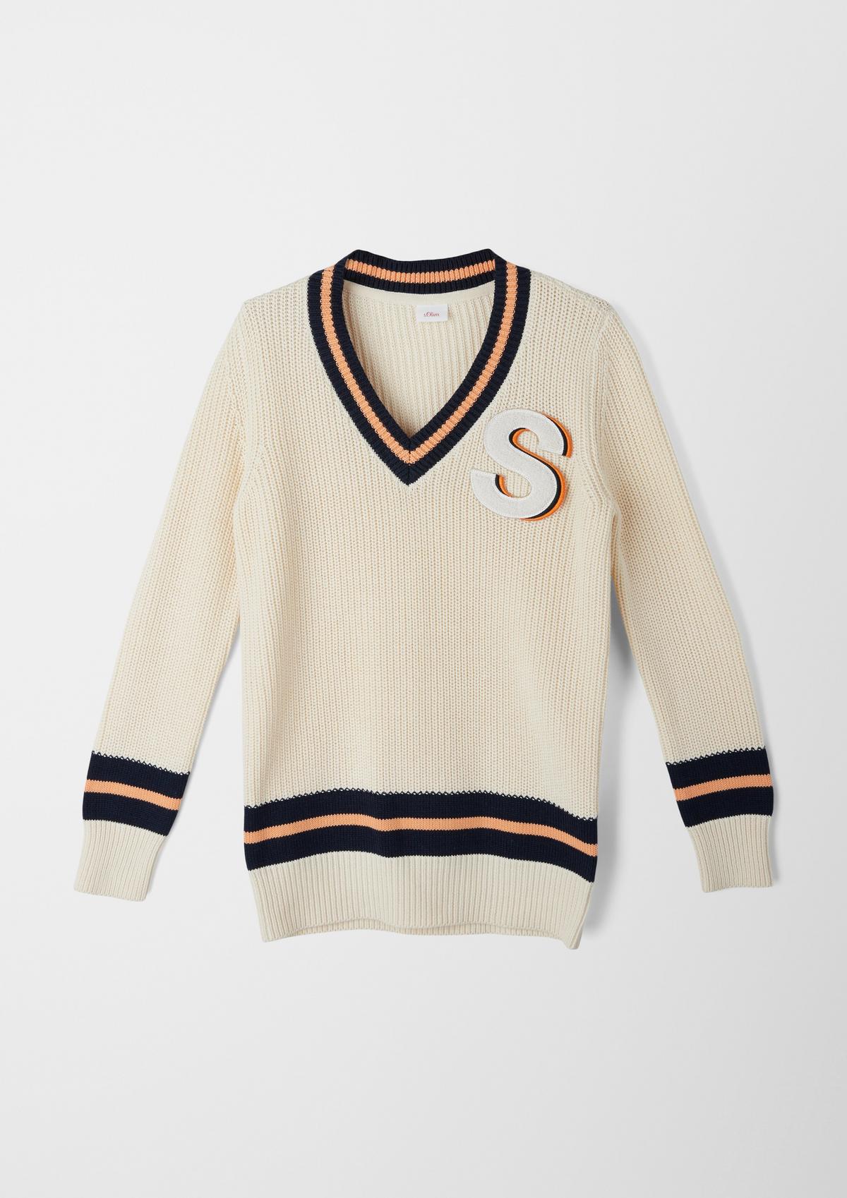 s.Oliver College-style knitted jumper