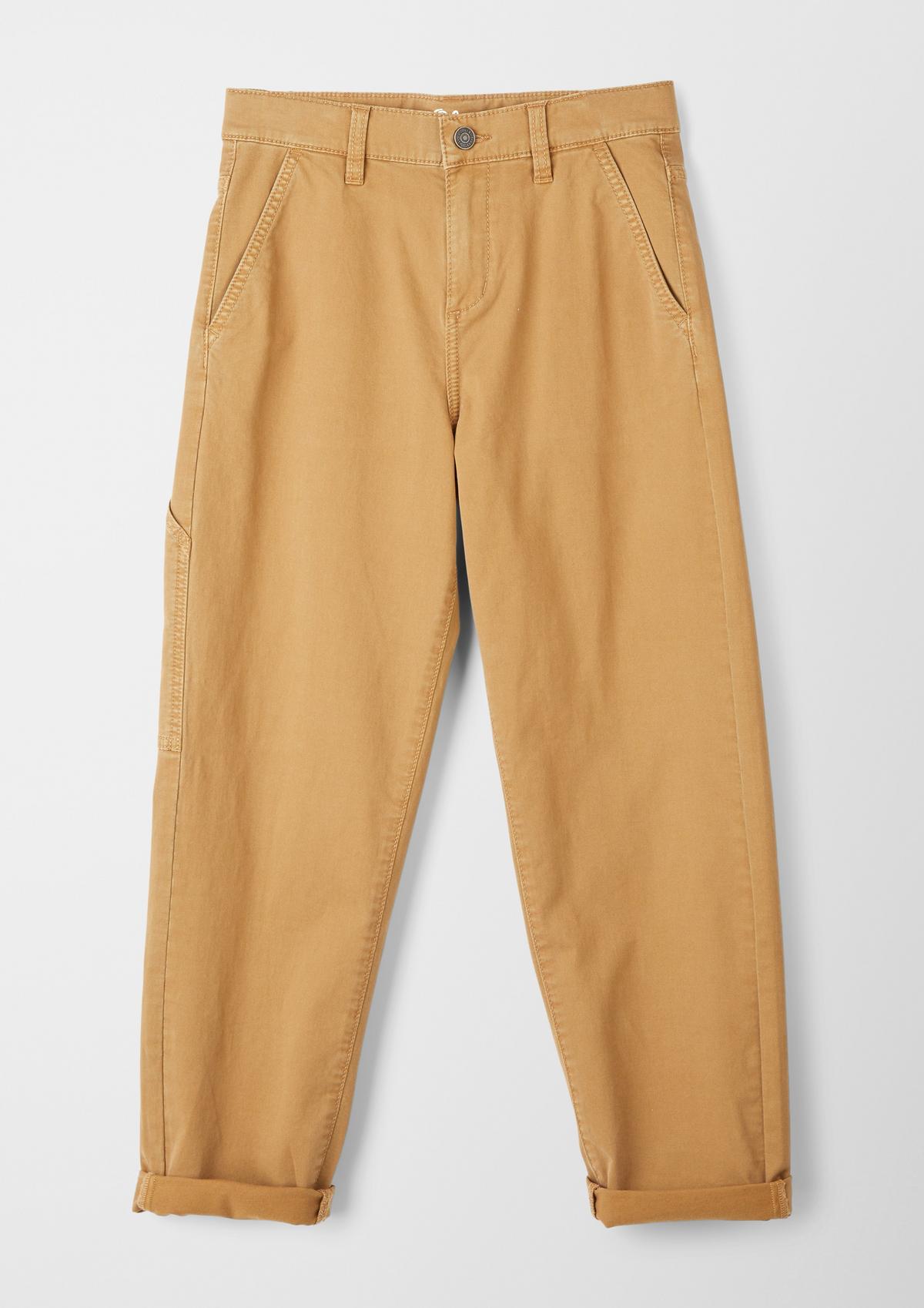 s.Oliver Relaxed: Twill-Hose aus Baumwollmix