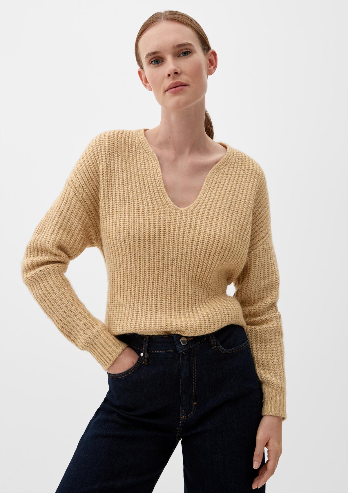s.Oliver Knitted jumper in an alpaca blend with wool