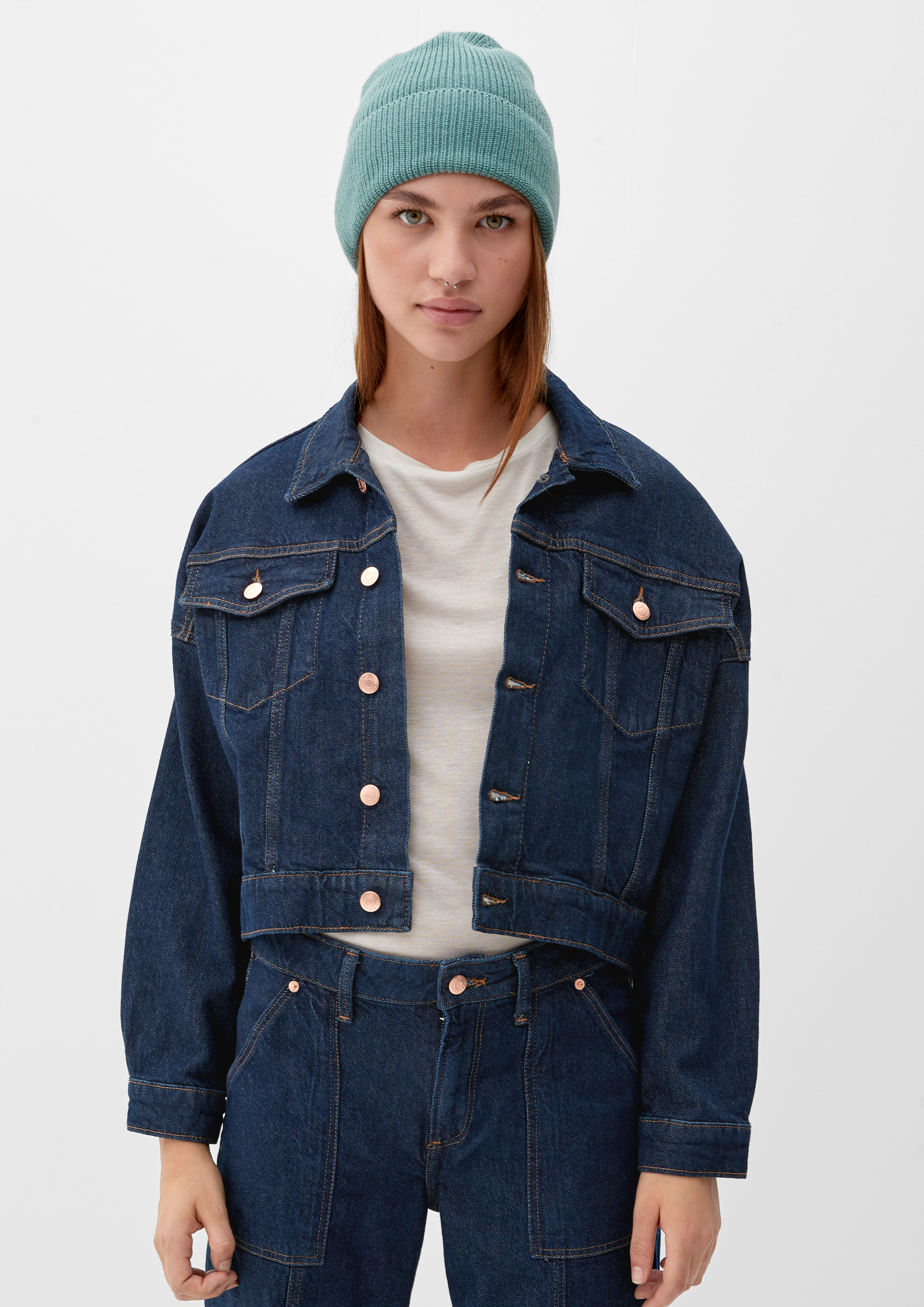 Boxy denim jacket navy s.Oliver