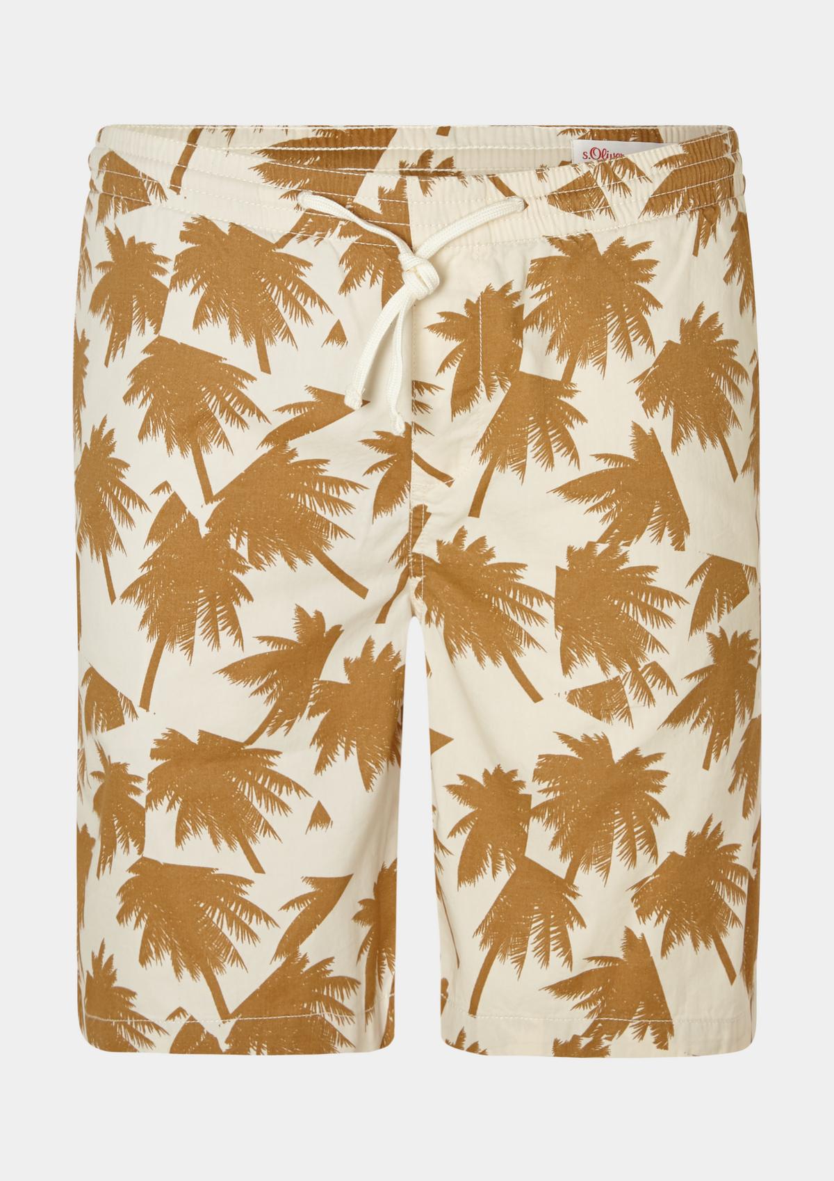 s.Oliver Relaxed fit: Bermudas with a print